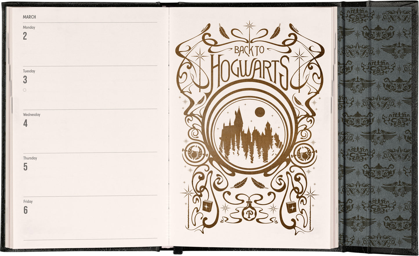 Magnetic weekly planner Harry Potter – Lumos 2026, 11 x 16 cm