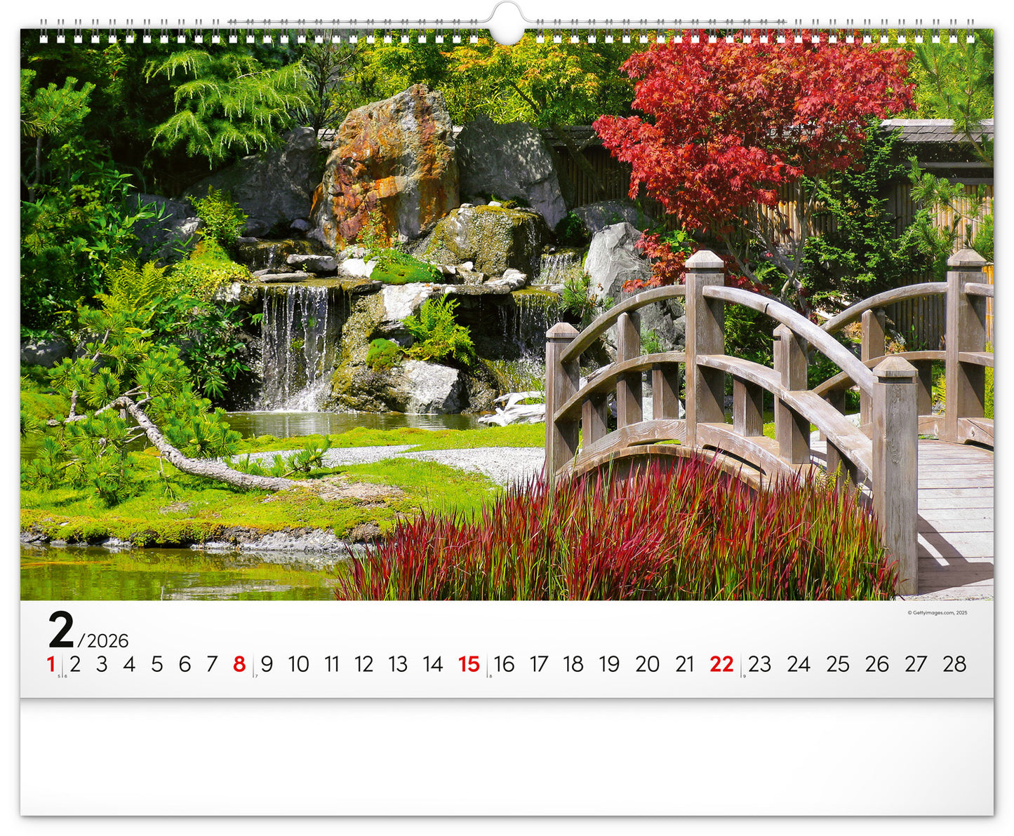 Wall calendar Gardens 2026, 48 x 33 cm