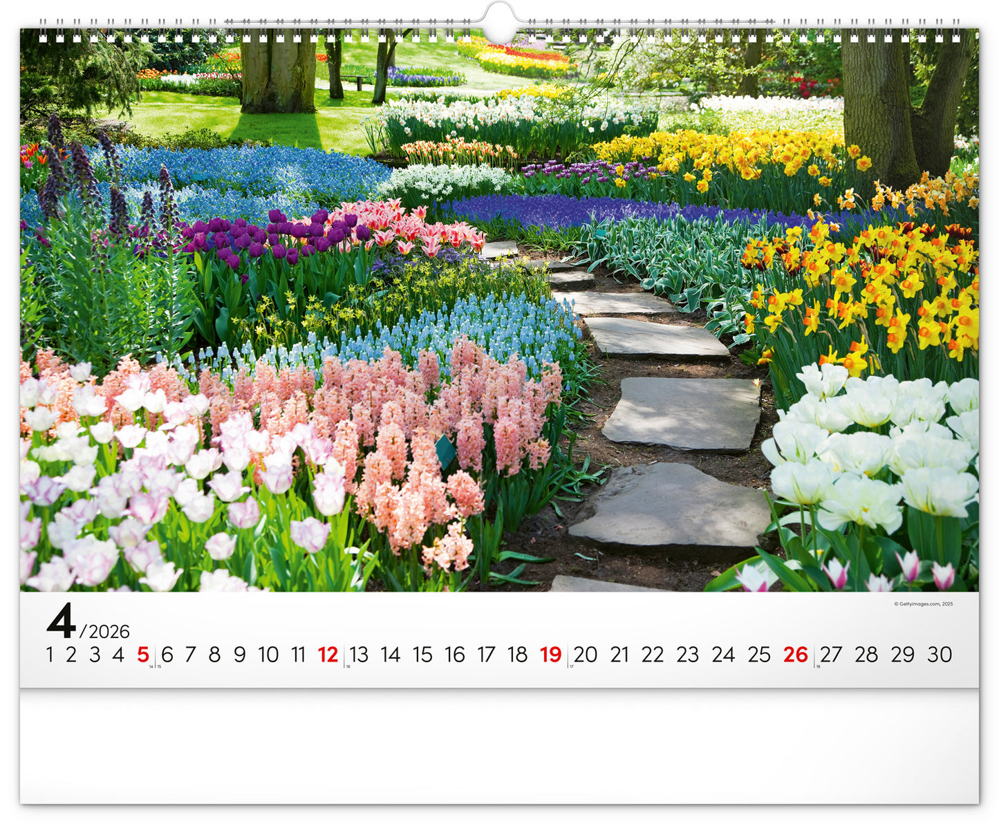 Wall calendar Gardens 2026, 48 x 33 cm
