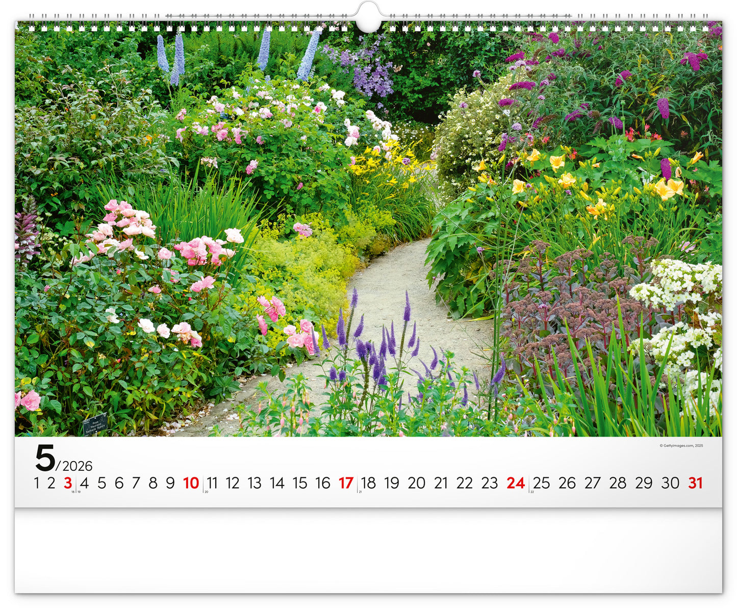 Wall calendar Gardens 2026, 48 x 33 cm