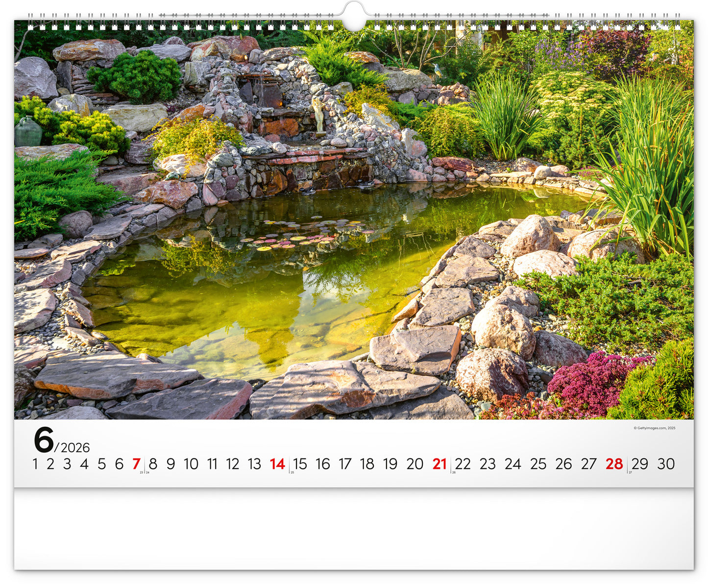 Wall calendar Gardens 2026, 48 x 33 cm