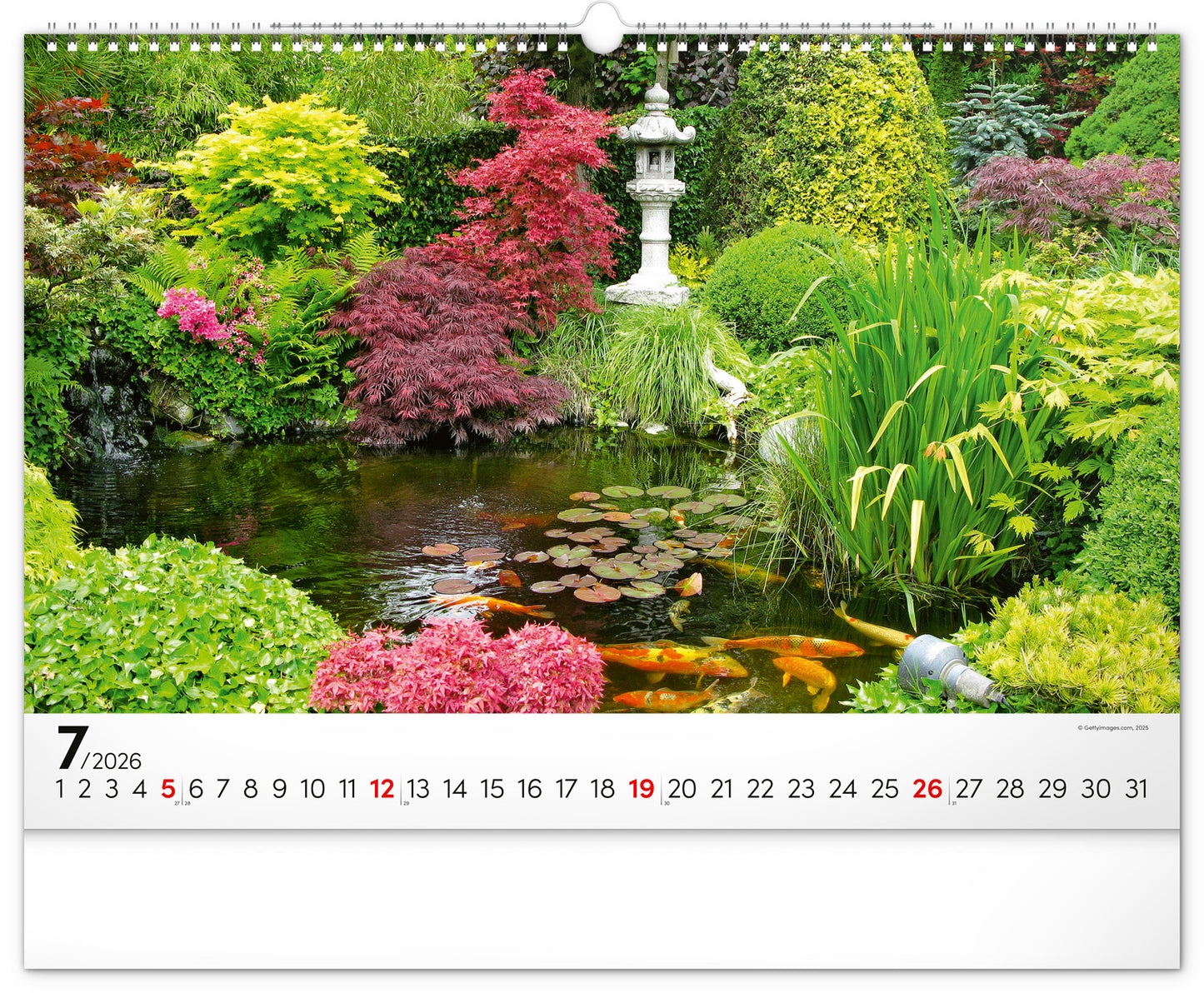 Wall calendar Gardens 2026, 48 x 33 cm