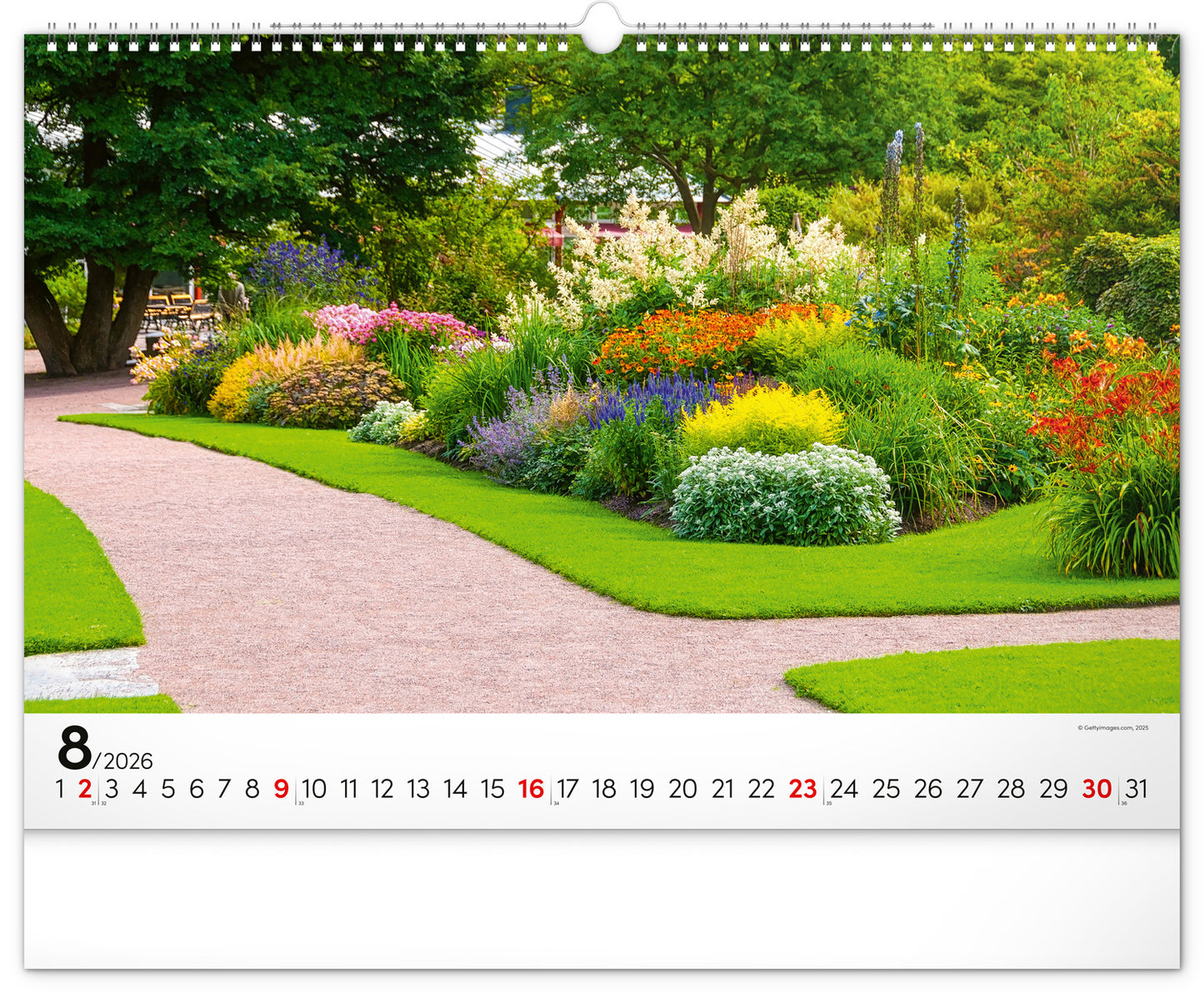 Wall calendar Gardens 2026, 48 x 33 cm