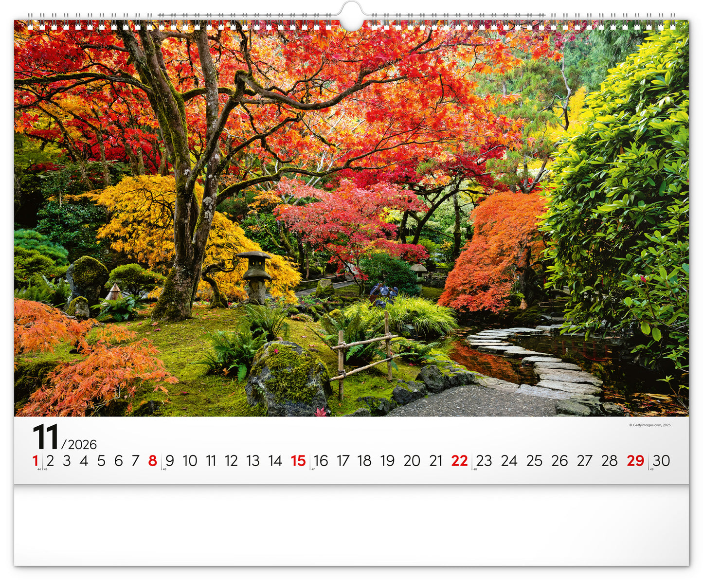 Wall calendar Gardens 2026, 48 x 33 cm