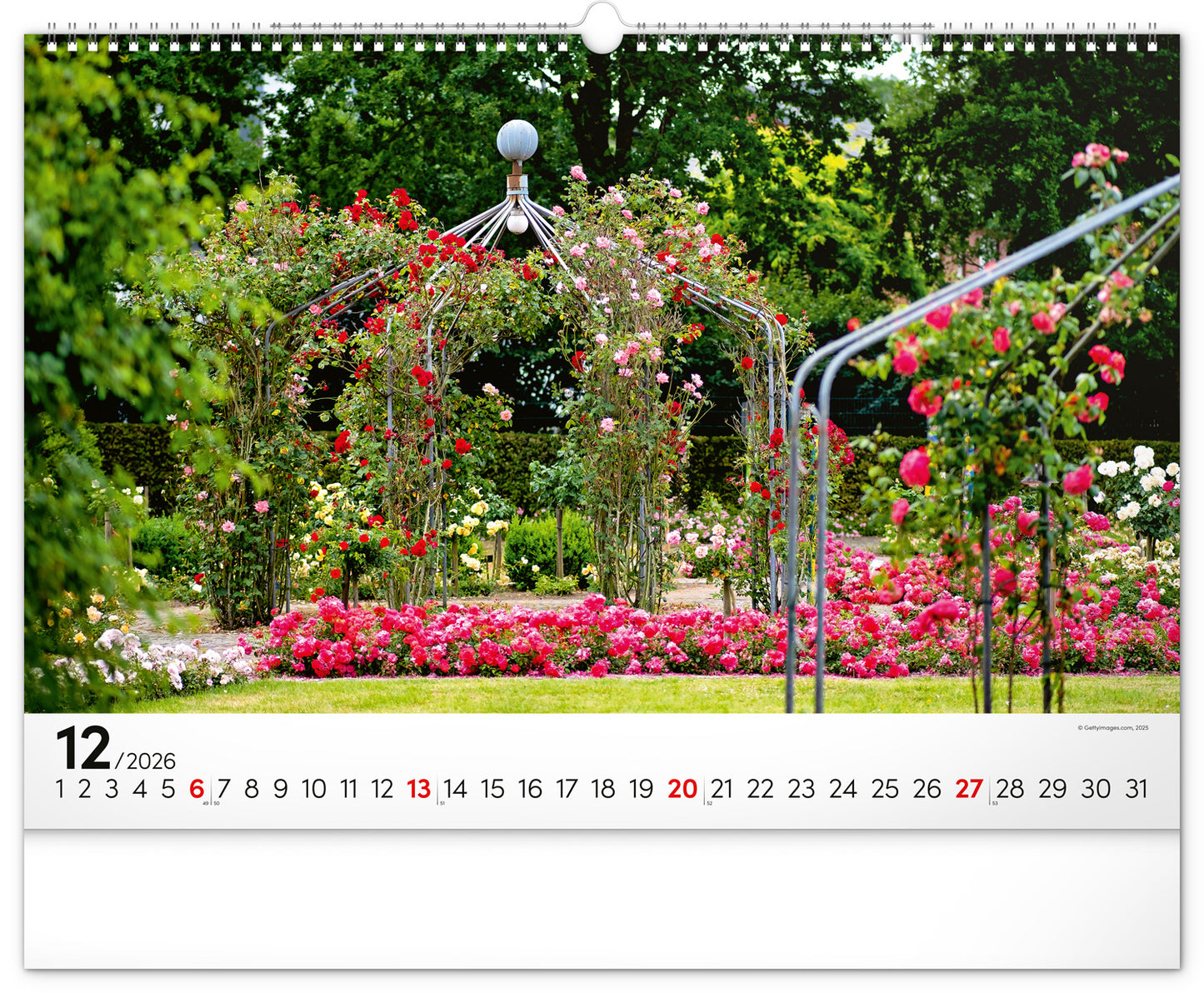 Wall calendar Gardens 2026, 48 x 33 cm