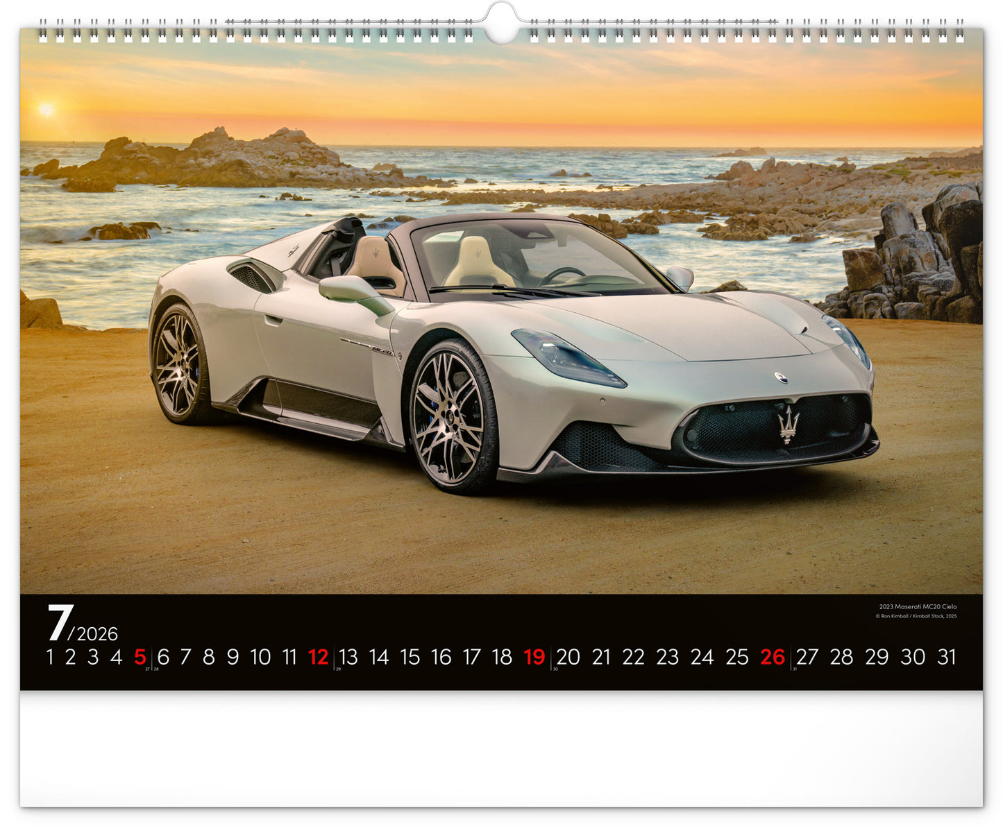 Wall calendar Cars 2026, 48 x 33 cm