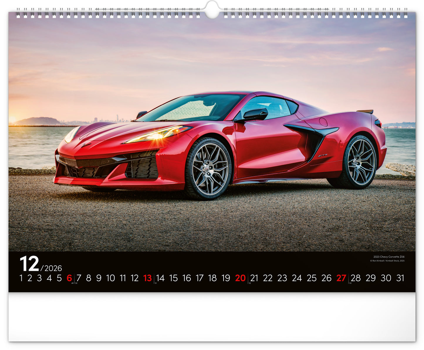 Wall calendar Cars 2026, 48 x 33 cm