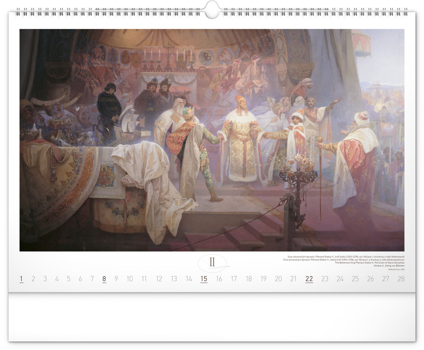 Wall calendar The Slav Epic – Alphonse Mucha 2026, 48 x 33 cm