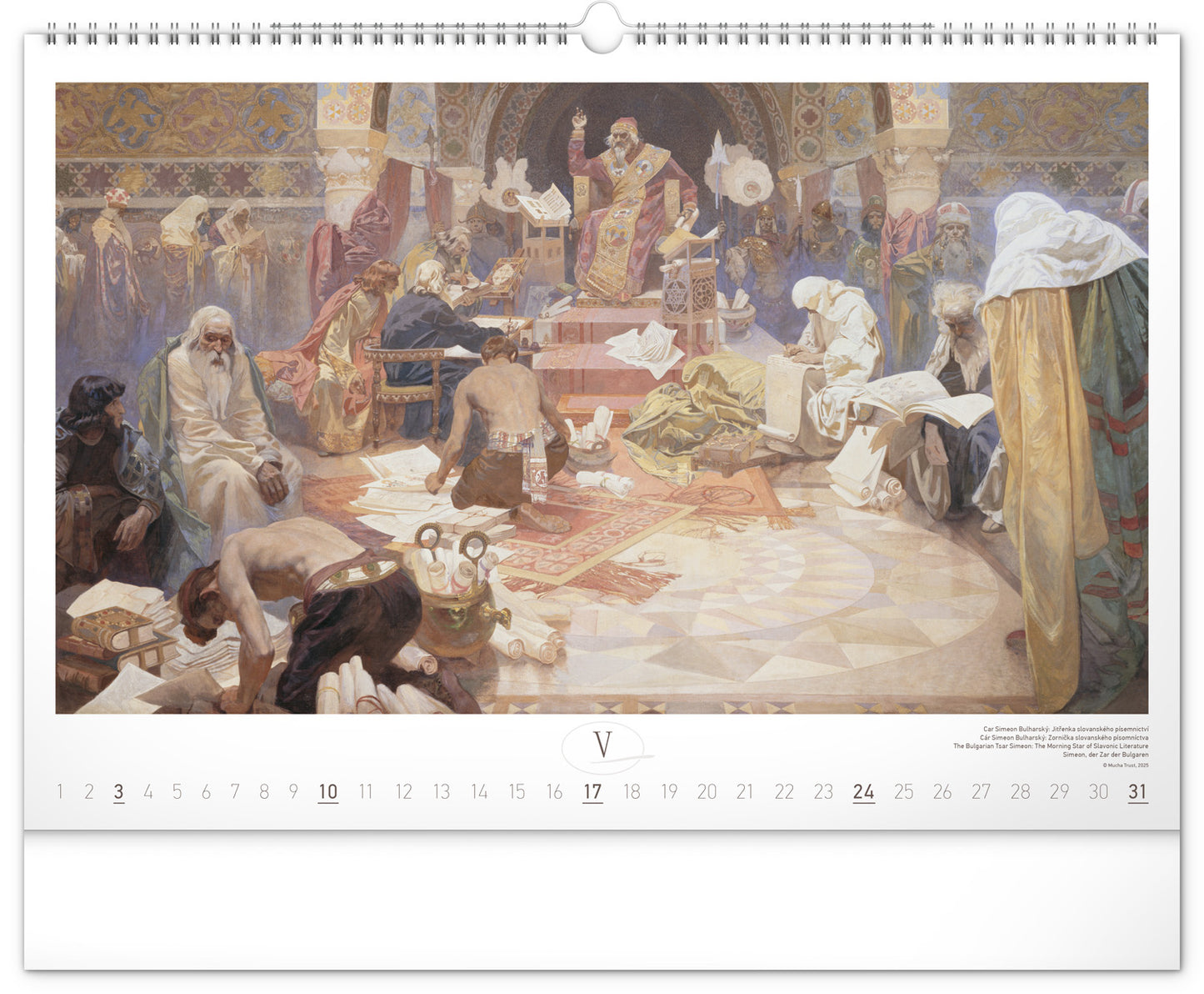 Wall calendar The Slav Epic – Alphonse Mucha 2026, 48 x 33 cm