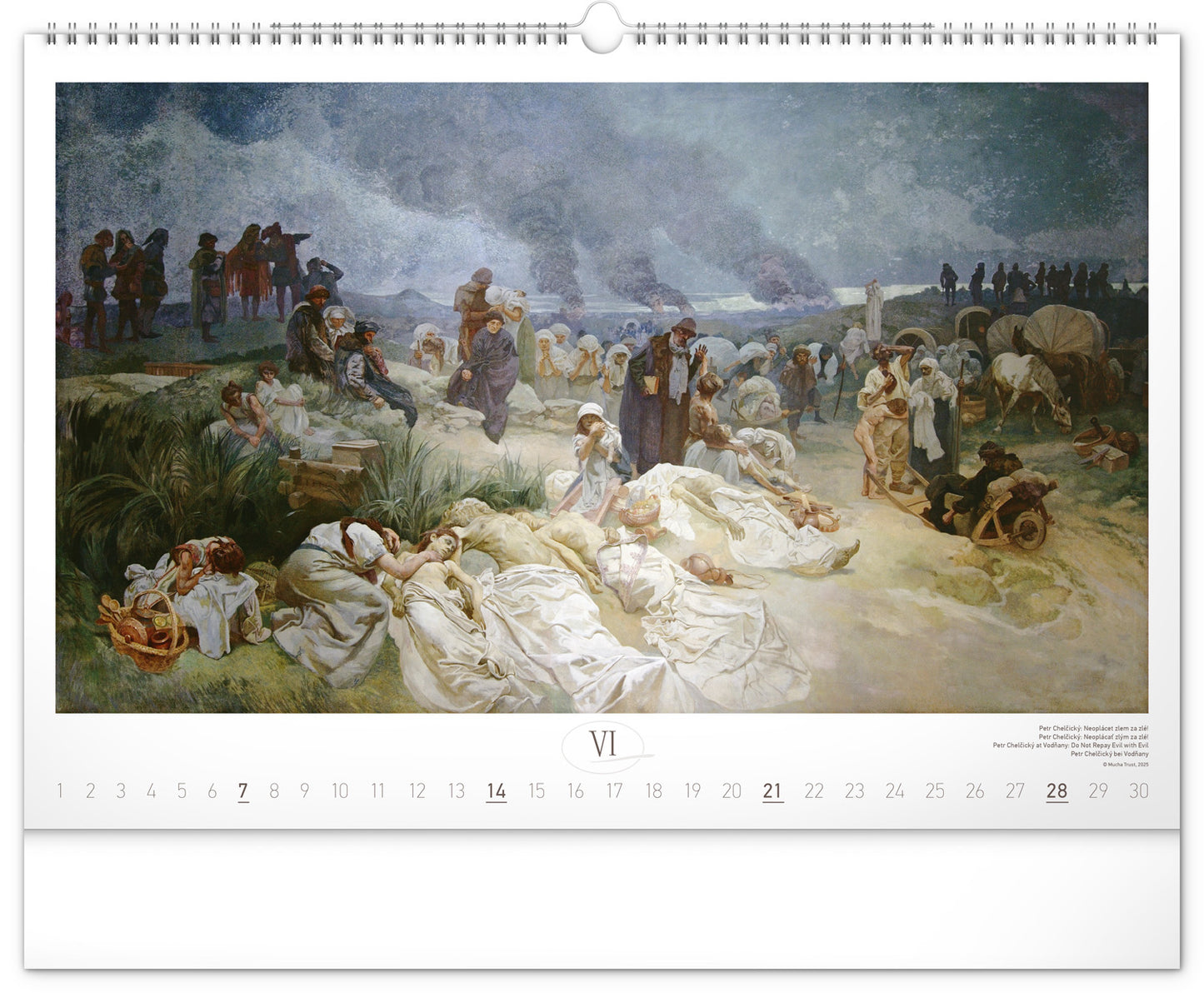 Wall calendar The Slav Epic – Alphonse Mucha 2026, 48 x 33 cm