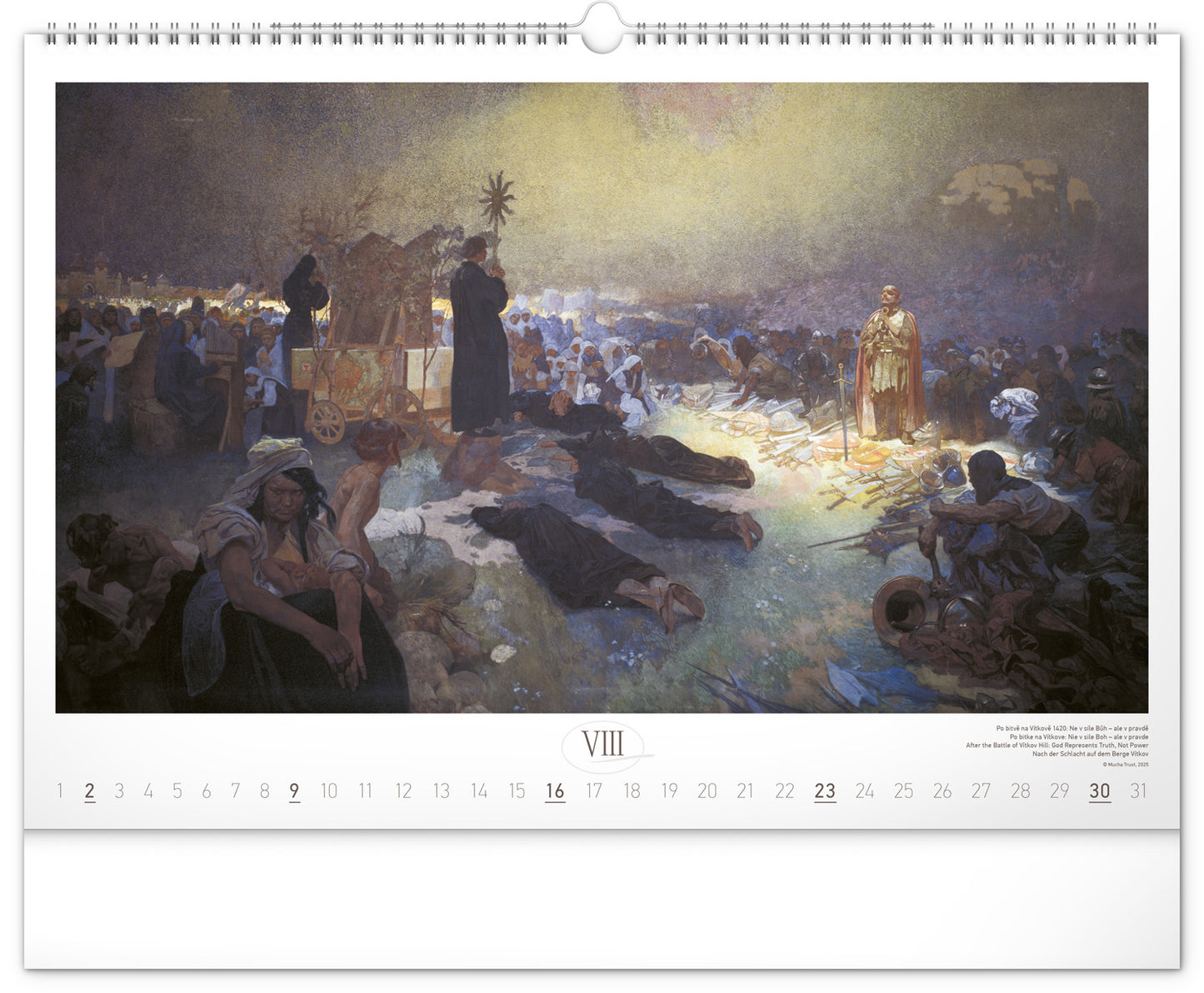 Wall calendar The Slav Epic – Alphonse Mucha 2026, 48 x 33 cm