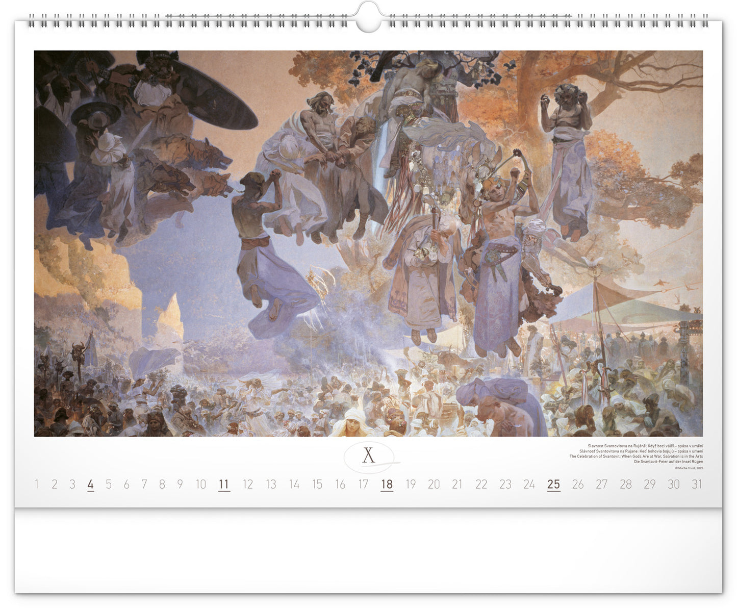 Wall calendar The Slav Epic – Alphonse Mucha 2026, 48 x 33 cm
