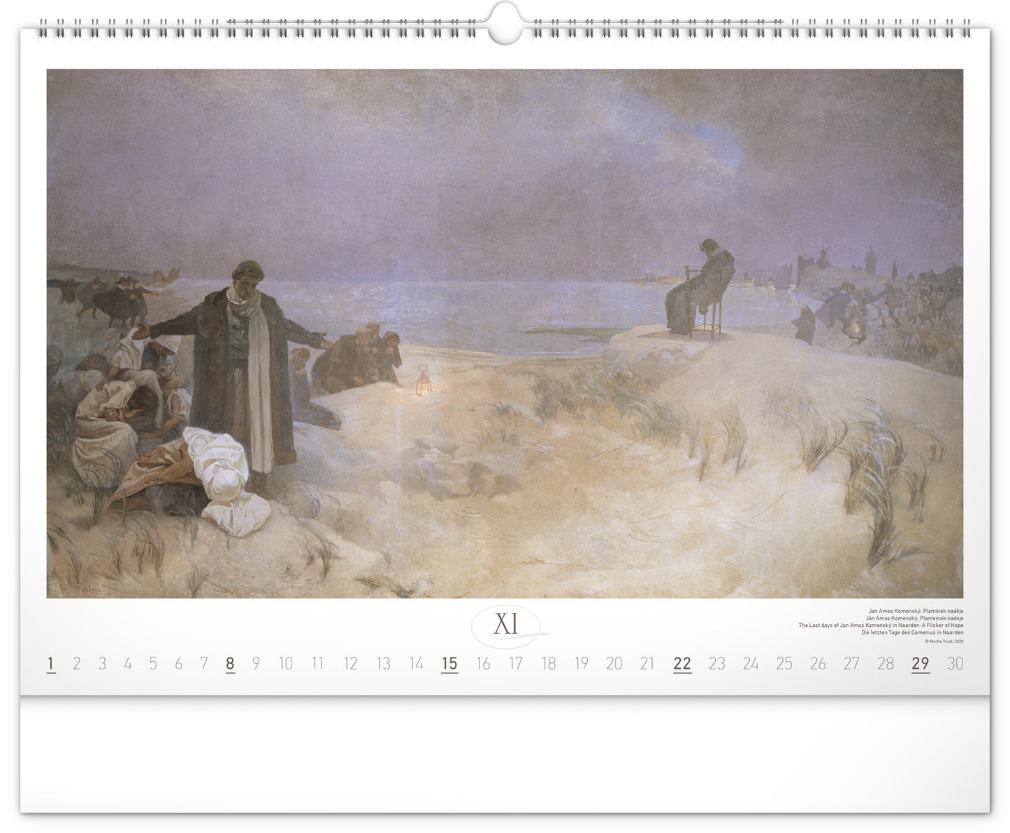 Wall calendar The Slav Epic – Alphonse Mucha 2026, 48 x 33 cm
