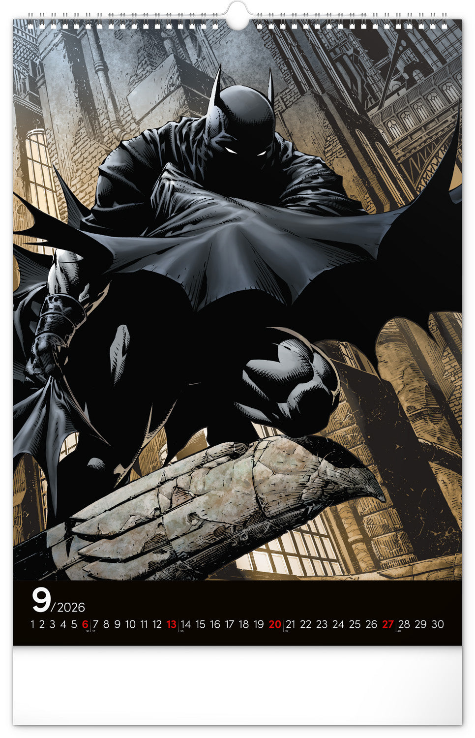 Wall calendar Batman Dark 2026, 33 x 46 cm
