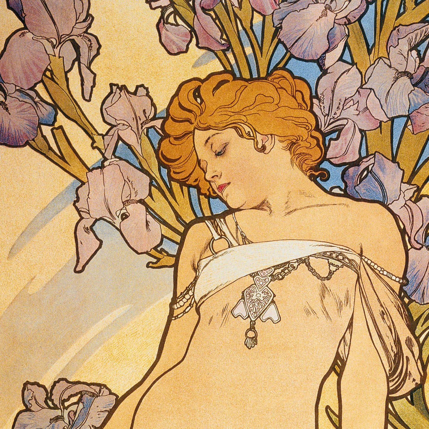 Grid calendar Alphonse Mucha 2026, 30 x 30 cm