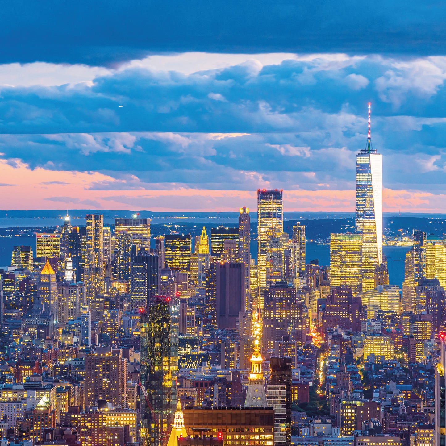 Grid calendar New York 2026, 30 x 30 cm