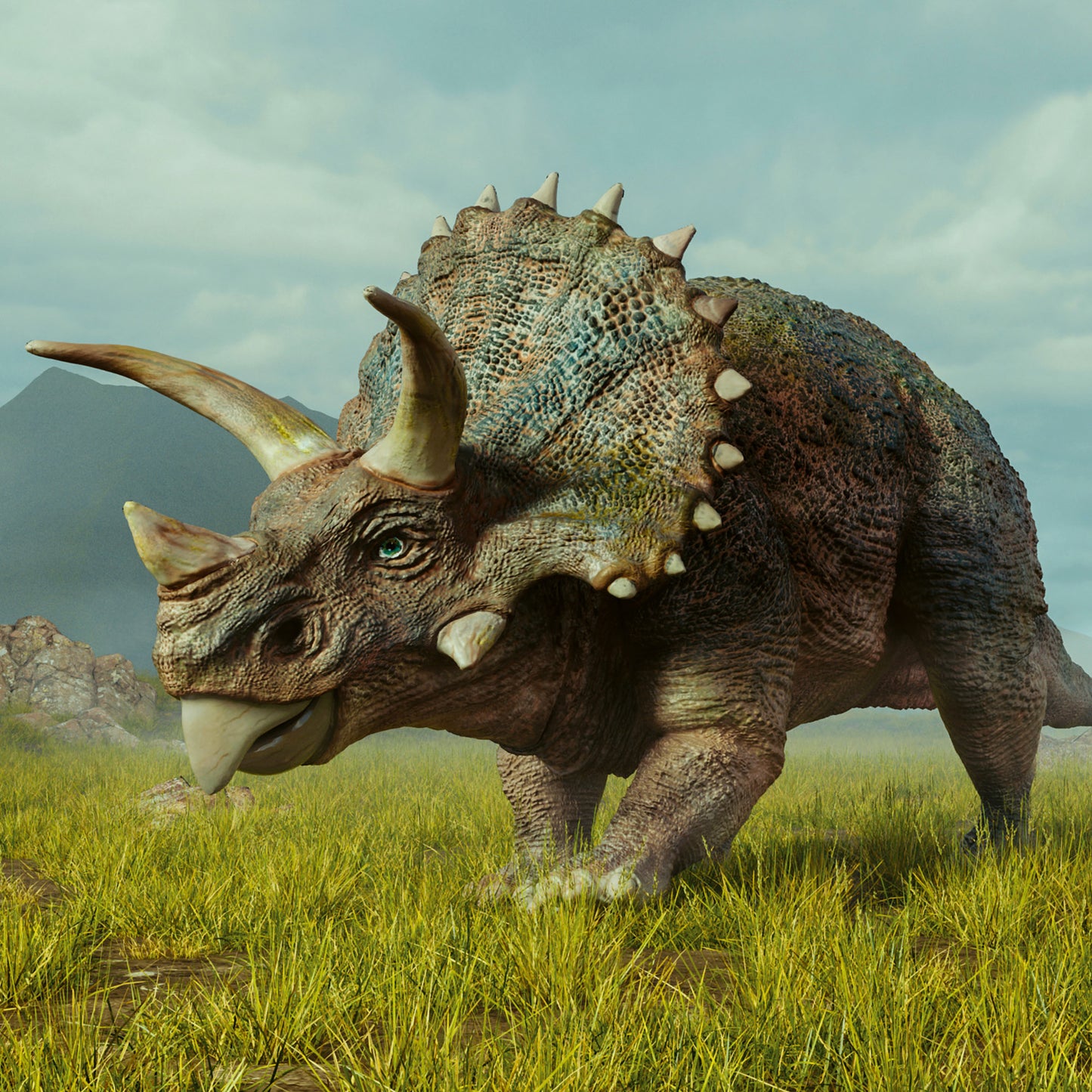 Grid calendar Dinosaurs 2026, 30 x 30 cm