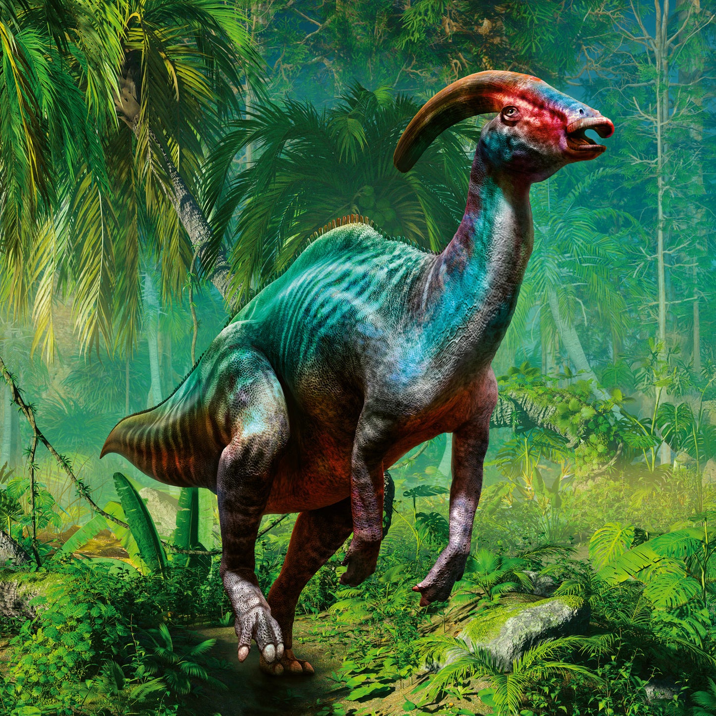 Grid calendar Dinosaurs 2026, 30 x 30 cm