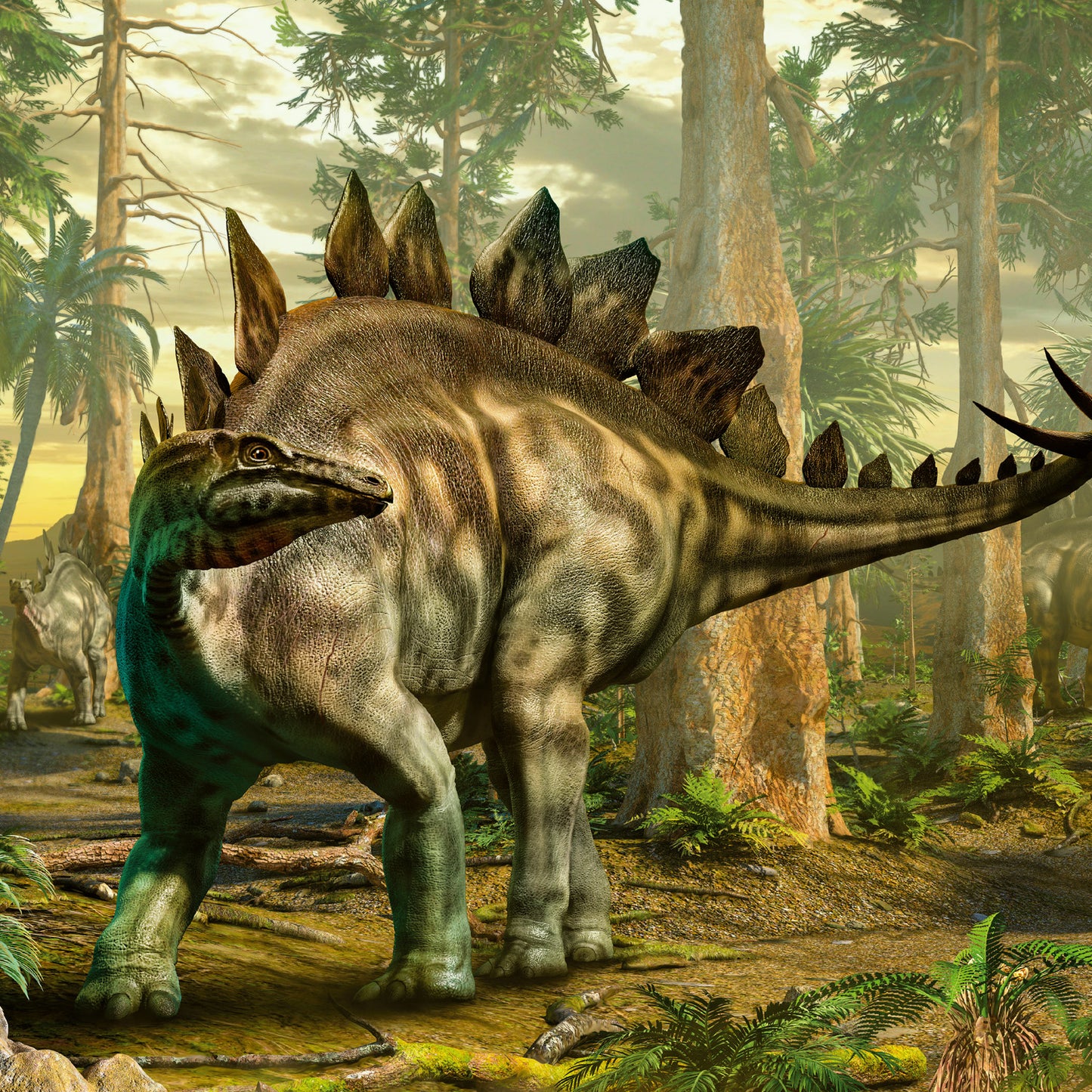 Grid calendar Dinosaurs 2026, 30 x 30 cm