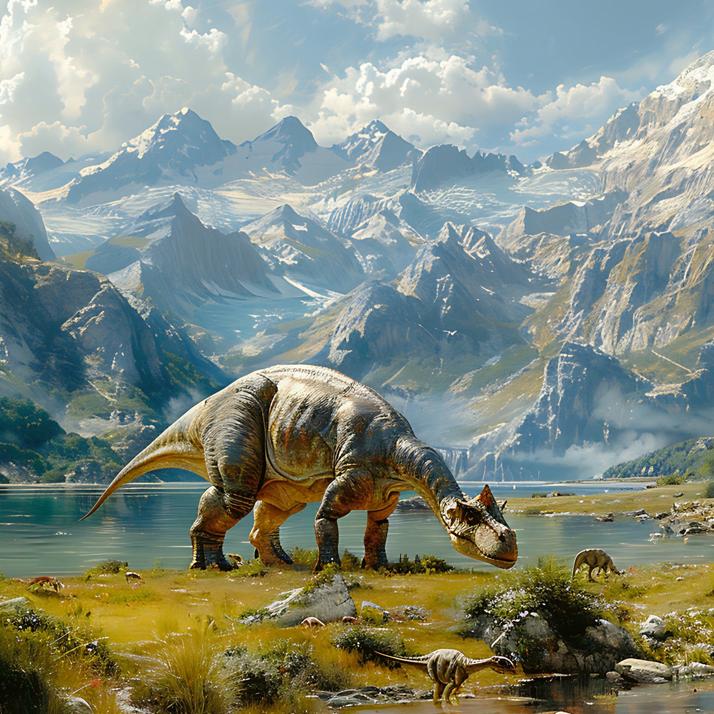Grid calendar Dinosaurs 2026, 30 x 30 cm