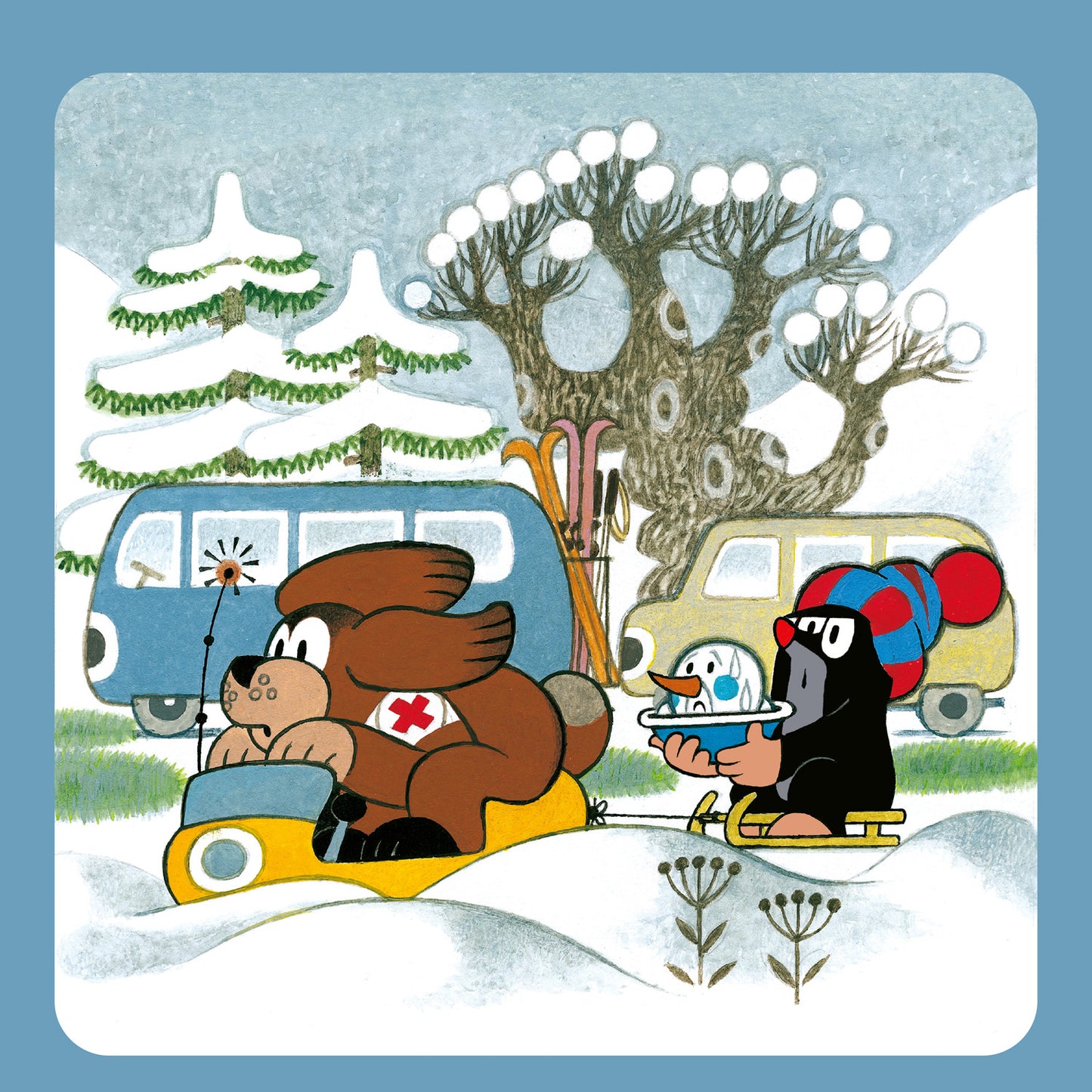 Grid calendar The Little Mole 2026, 30 x 30 cm