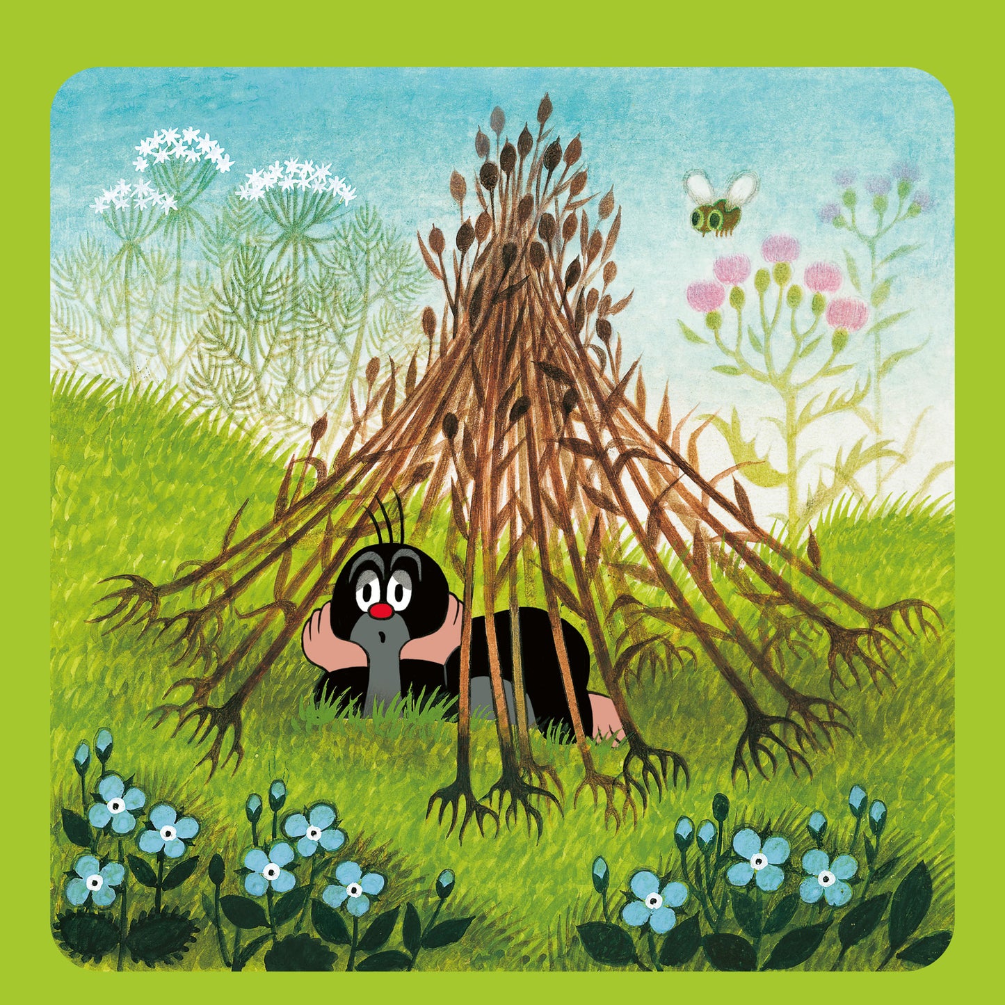 Grid calendar The Little Mole 2026, 30 x 30 cm