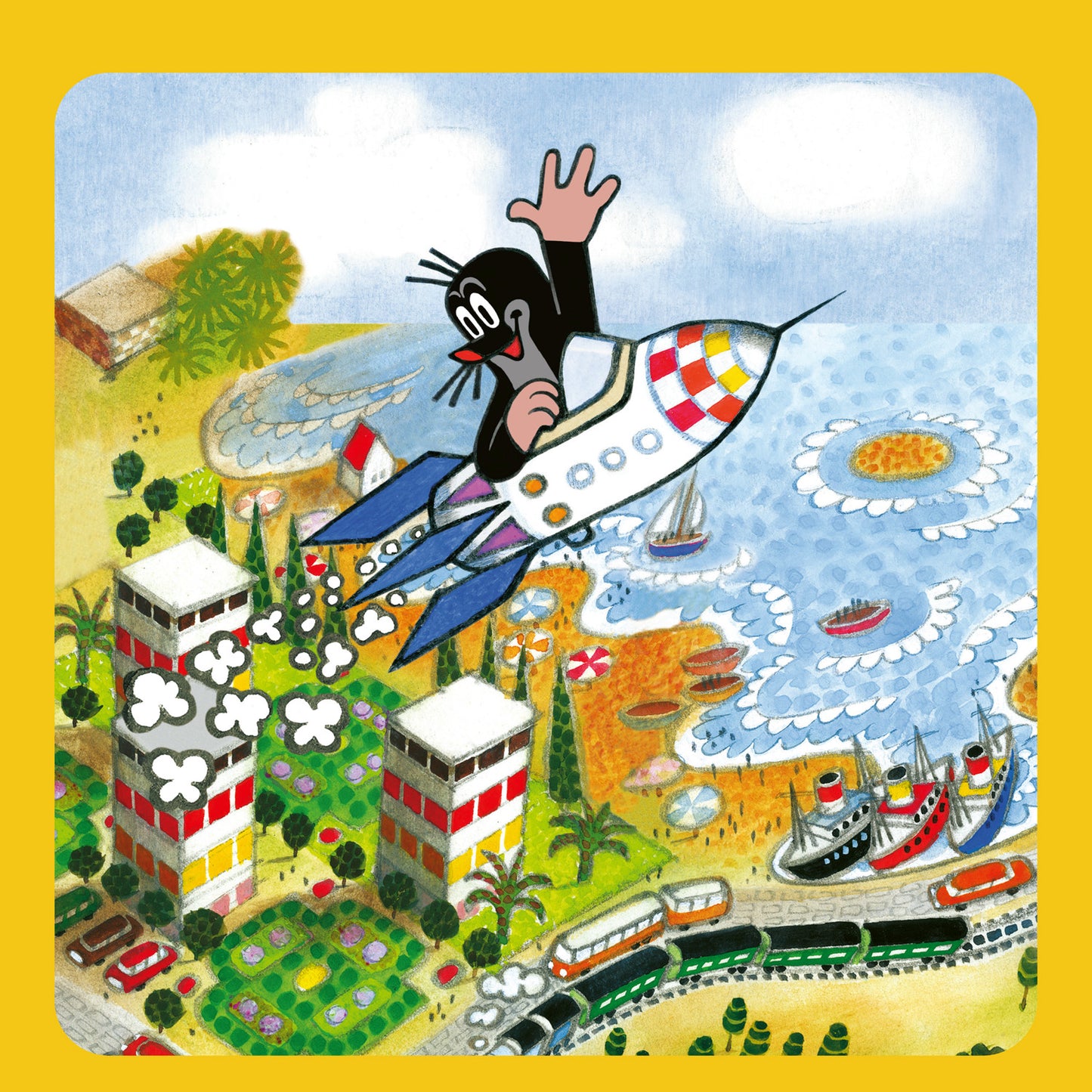 Grid calendar The Little Mole 2026, 30 x 30 cm