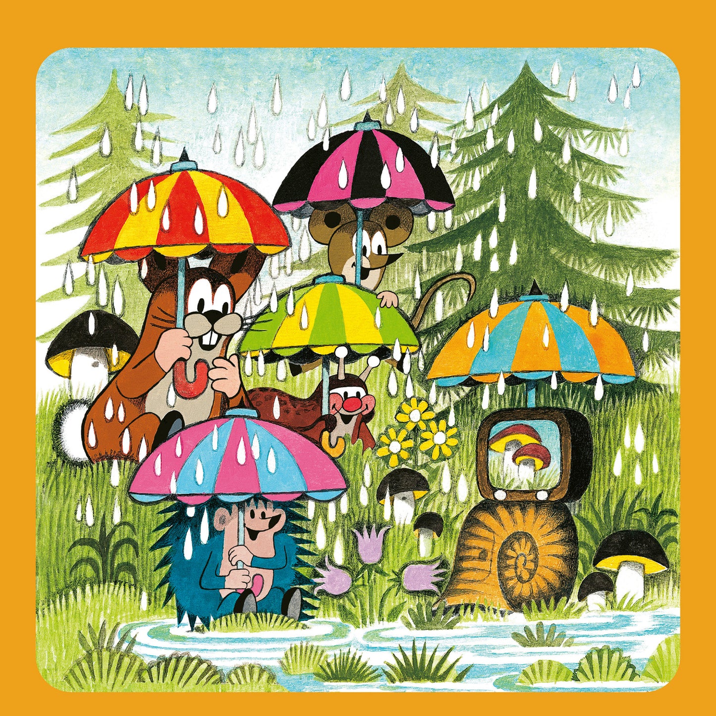 Grid calendar The Little Mole 2026, 30 x 30 cm