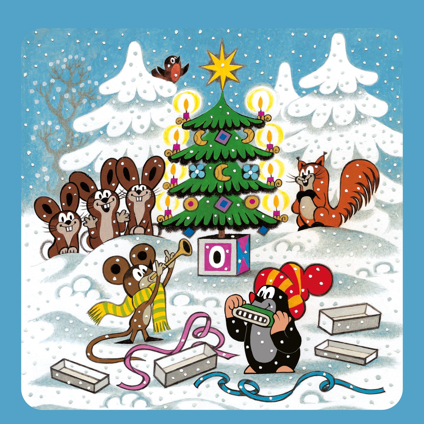 Grid calendar The Little Mole 2026, 30 x 30 cm