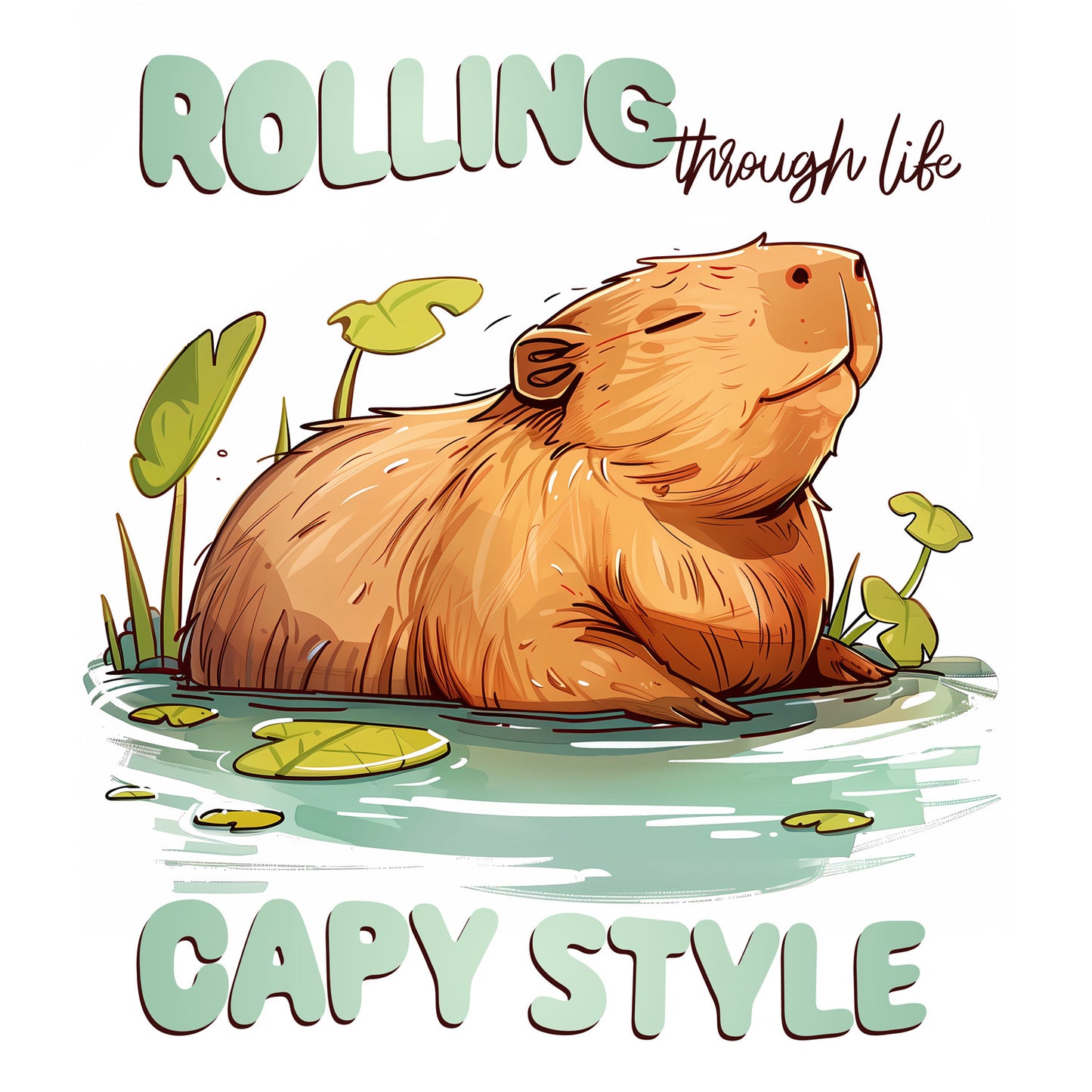 Grid calendar Cheeky Capybaras 2026, 30 x 30 cm