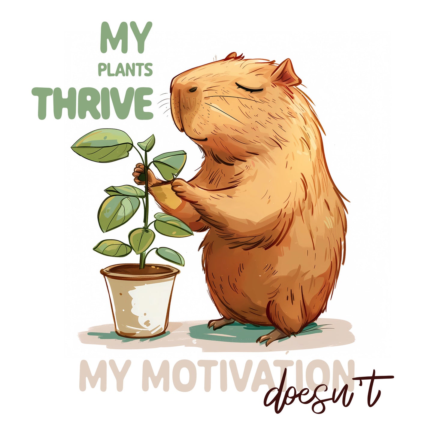 Grid calendar Cheeky Capybaras 2026, 30 x 30 cm