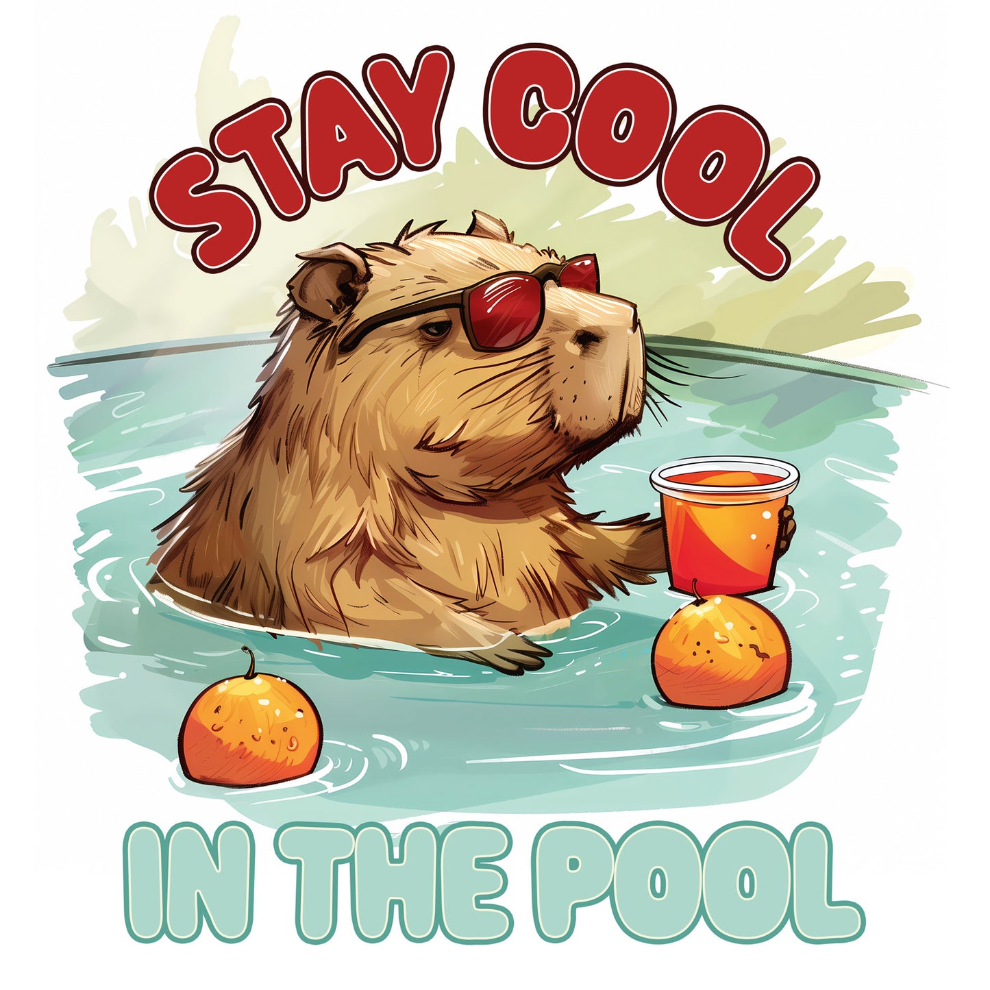 Grid calendar Cheeky Capybaras 2026, 30 x 30 cm