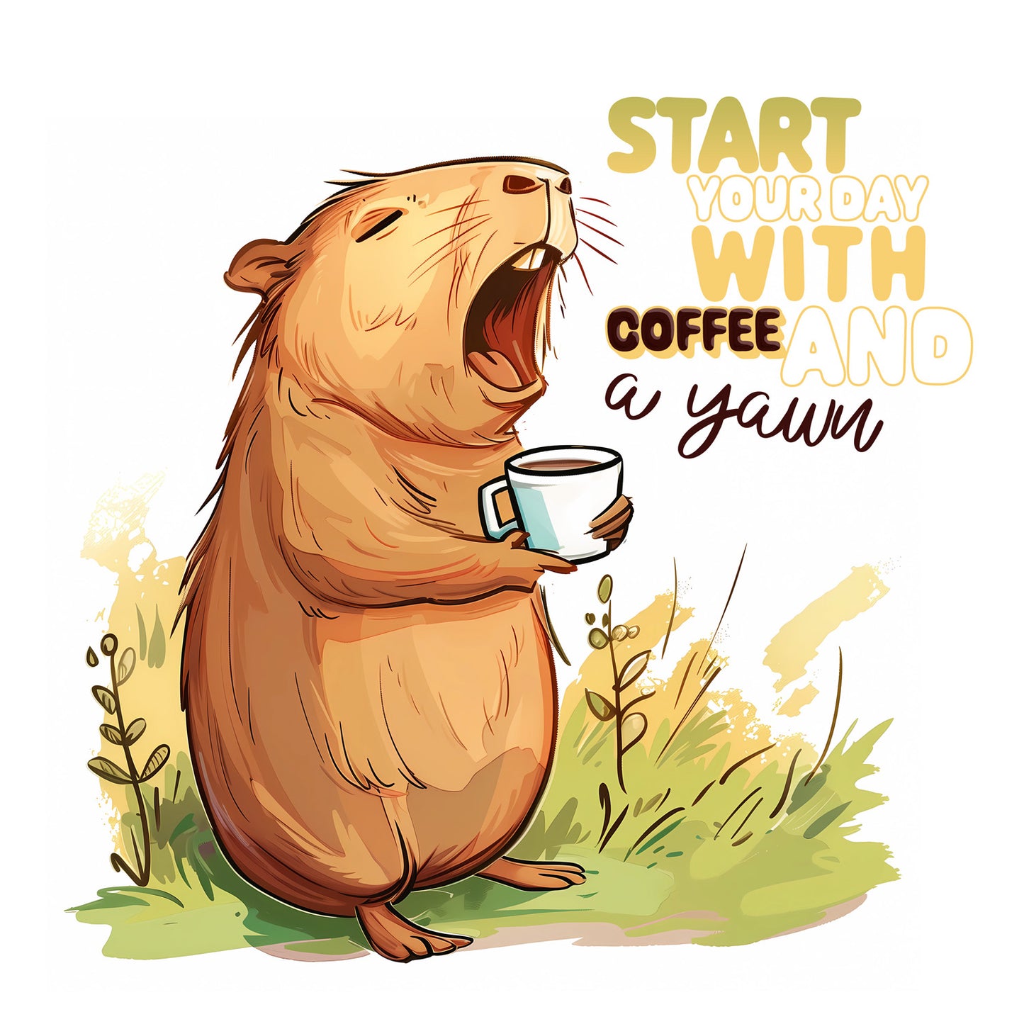 Grid calendar Cheeky Capybaras 2026, 30 x 30 cm