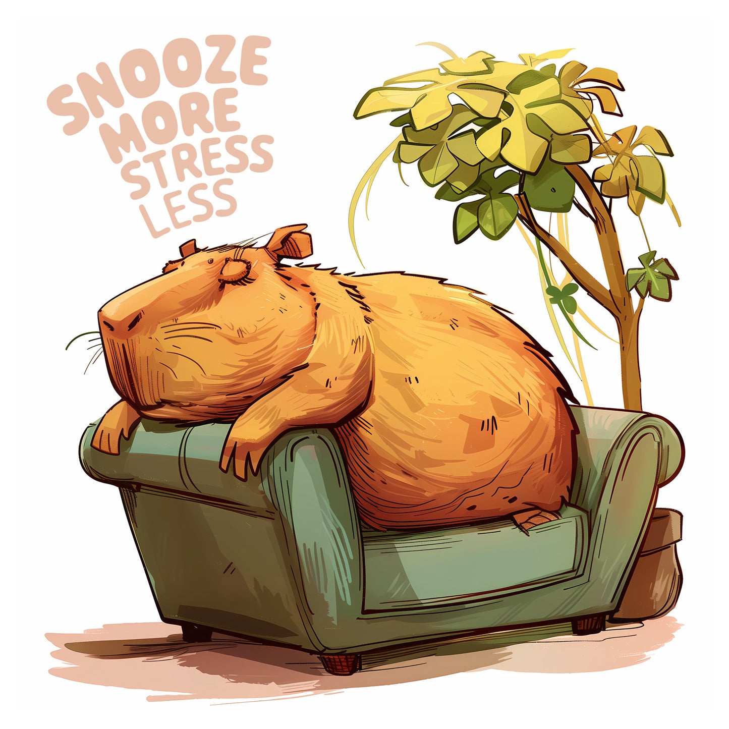 Grid calendar Cheeky Capybaras 2026, 30 x 30 cm