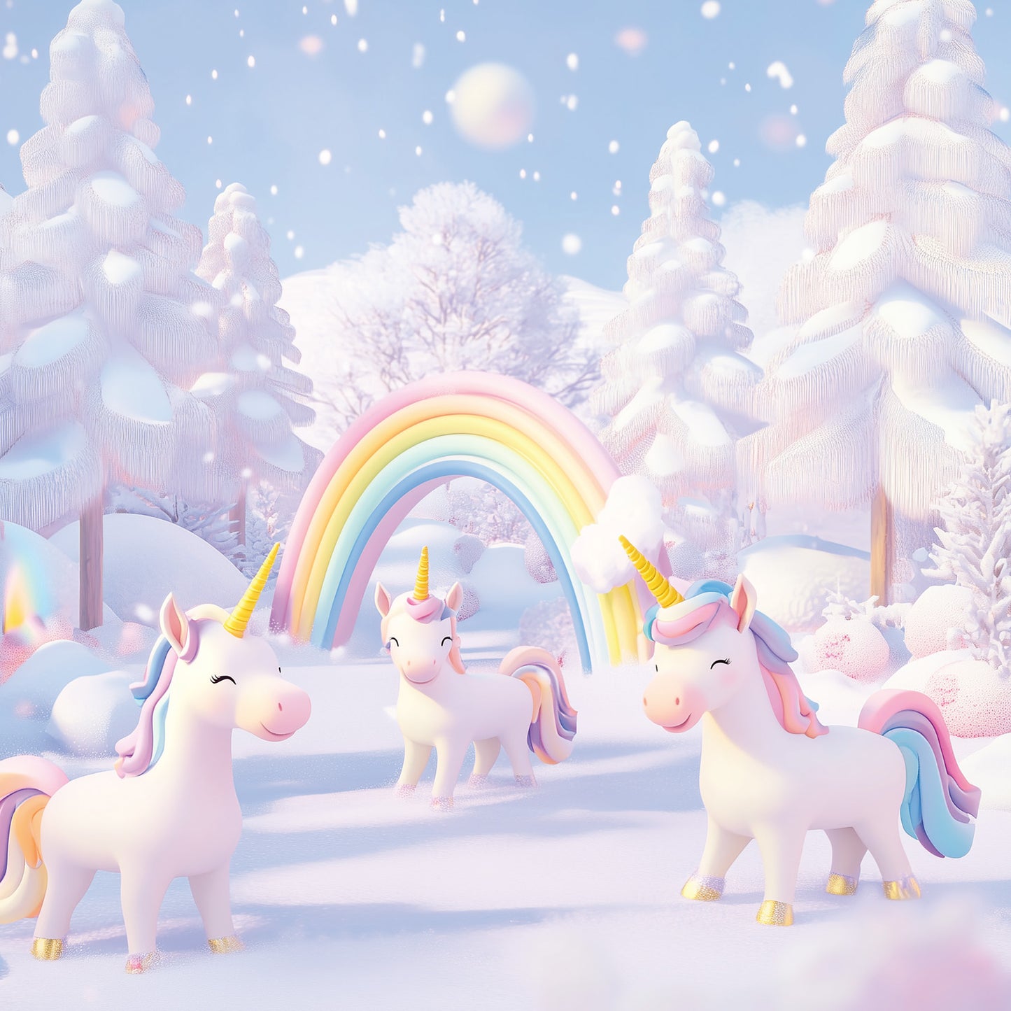 Grid calendar Happy Unicorns 2026, 30 x 30 cm