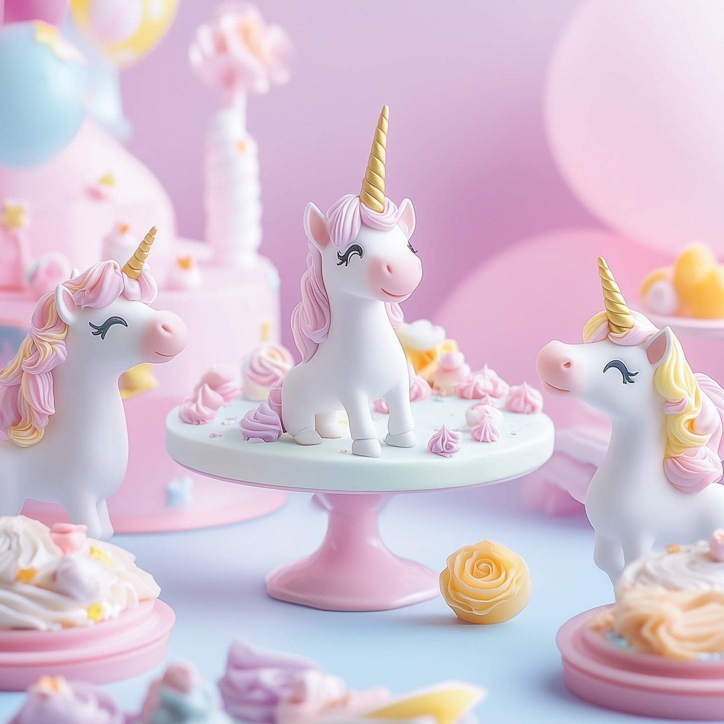 Grid calendar Happy Unicorns 2026, 30 x 30 cm