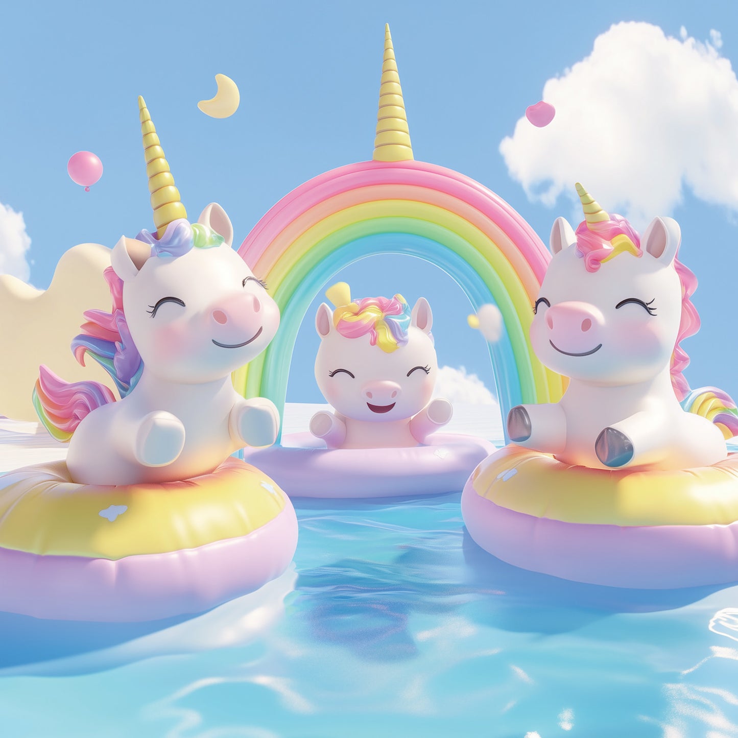 Grid calendar Happy Unicorns 2026, 30 x 30 cm