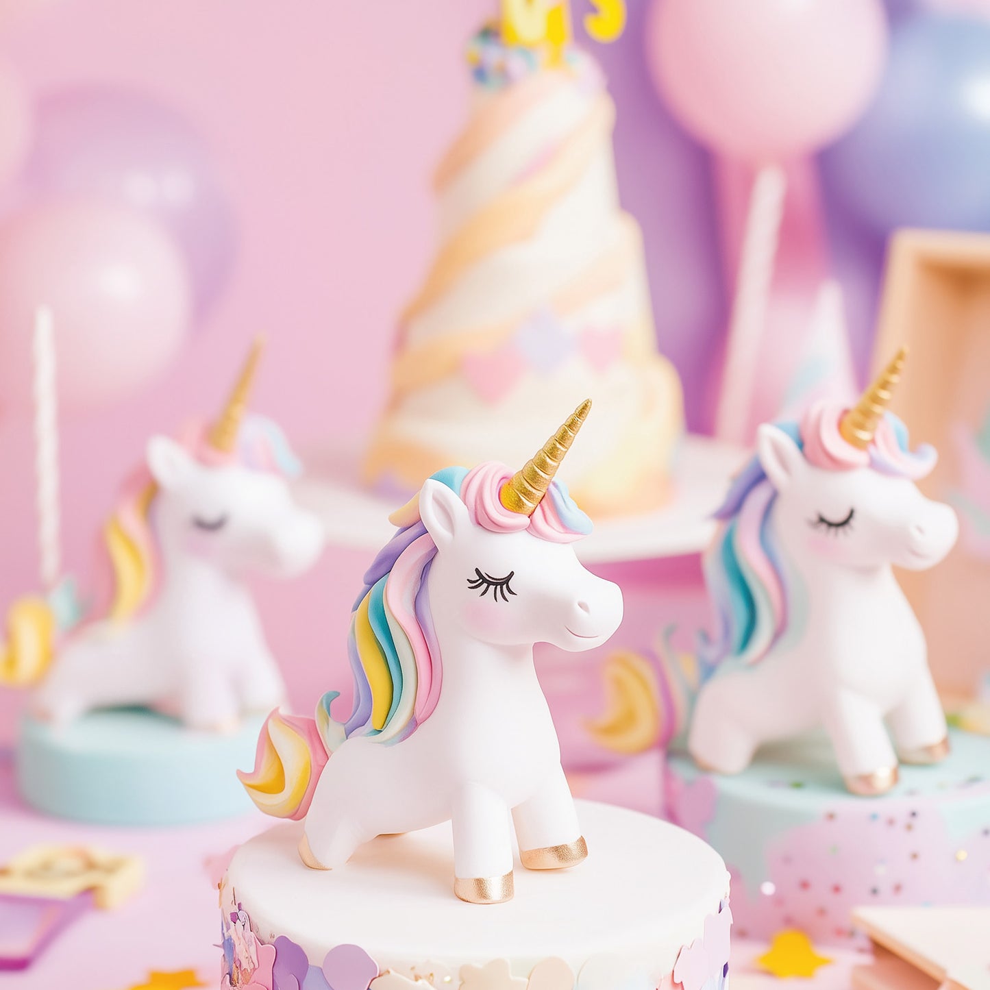 Grid calendar Happy Unicorns 2026, 30 x 30 cm