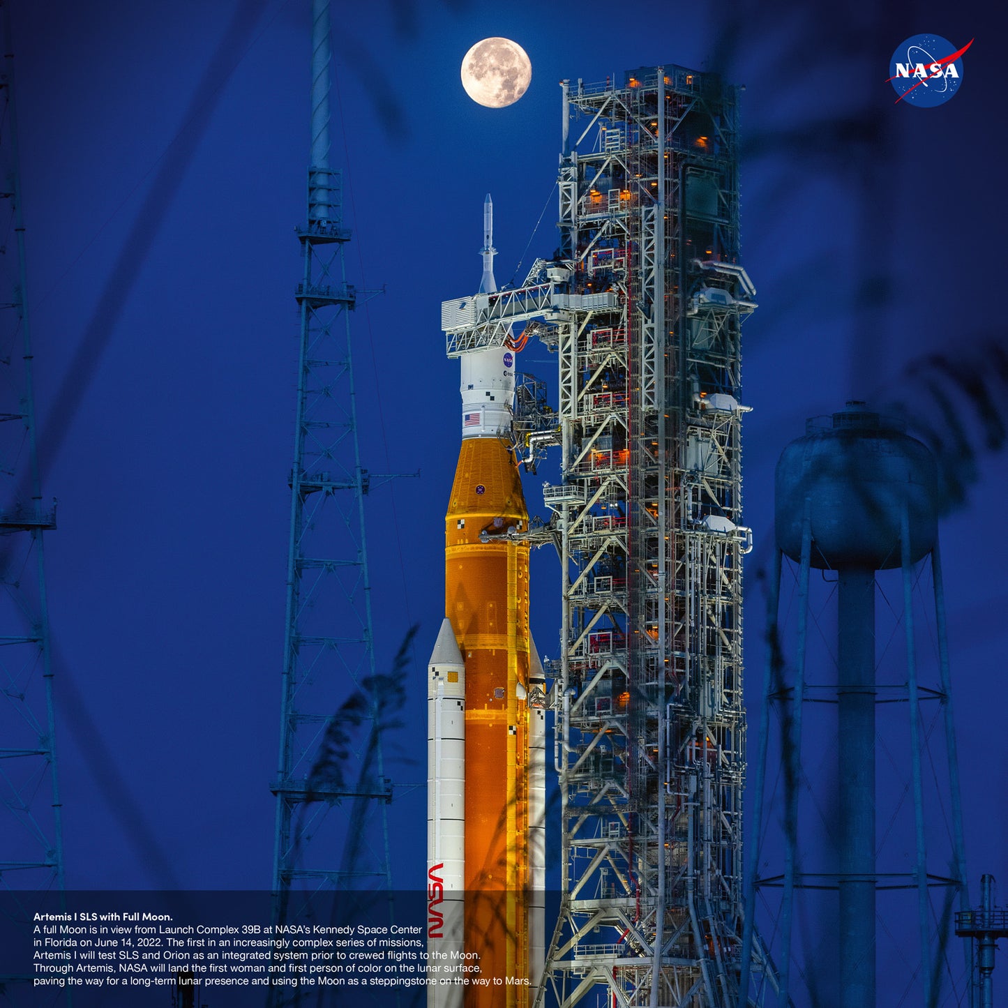 Grid calendar NASA 2026, 30 x 30 cm