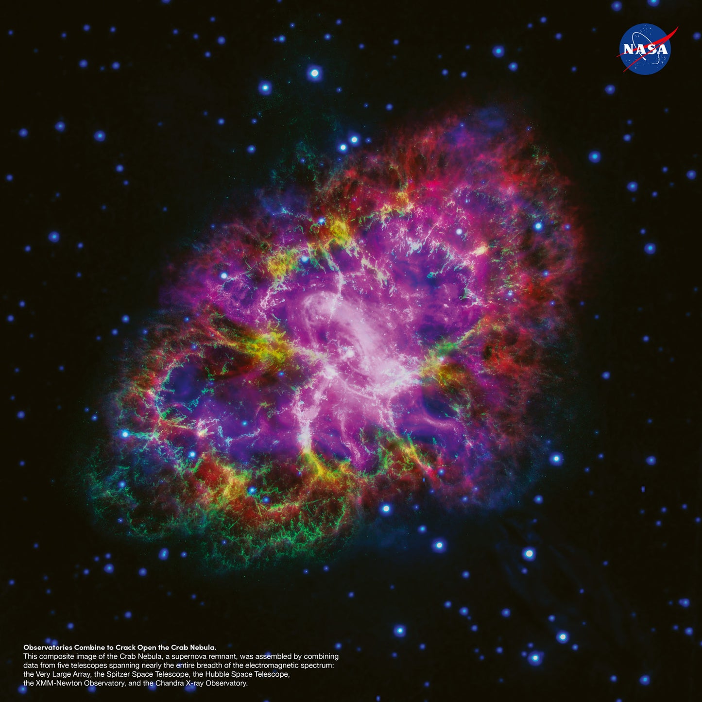 Grid calendar NASA 2026, 30 x 30 cm