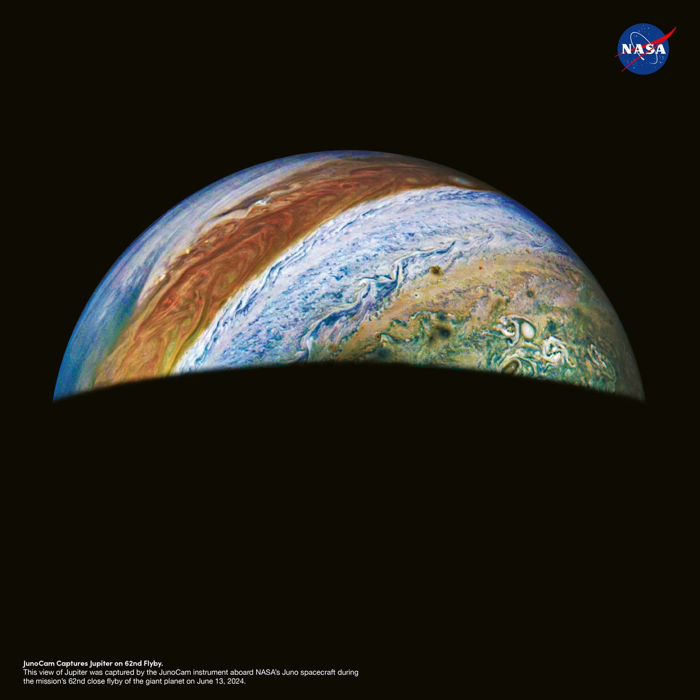 Grid calendar NASA 2026, 30 x 30 cm