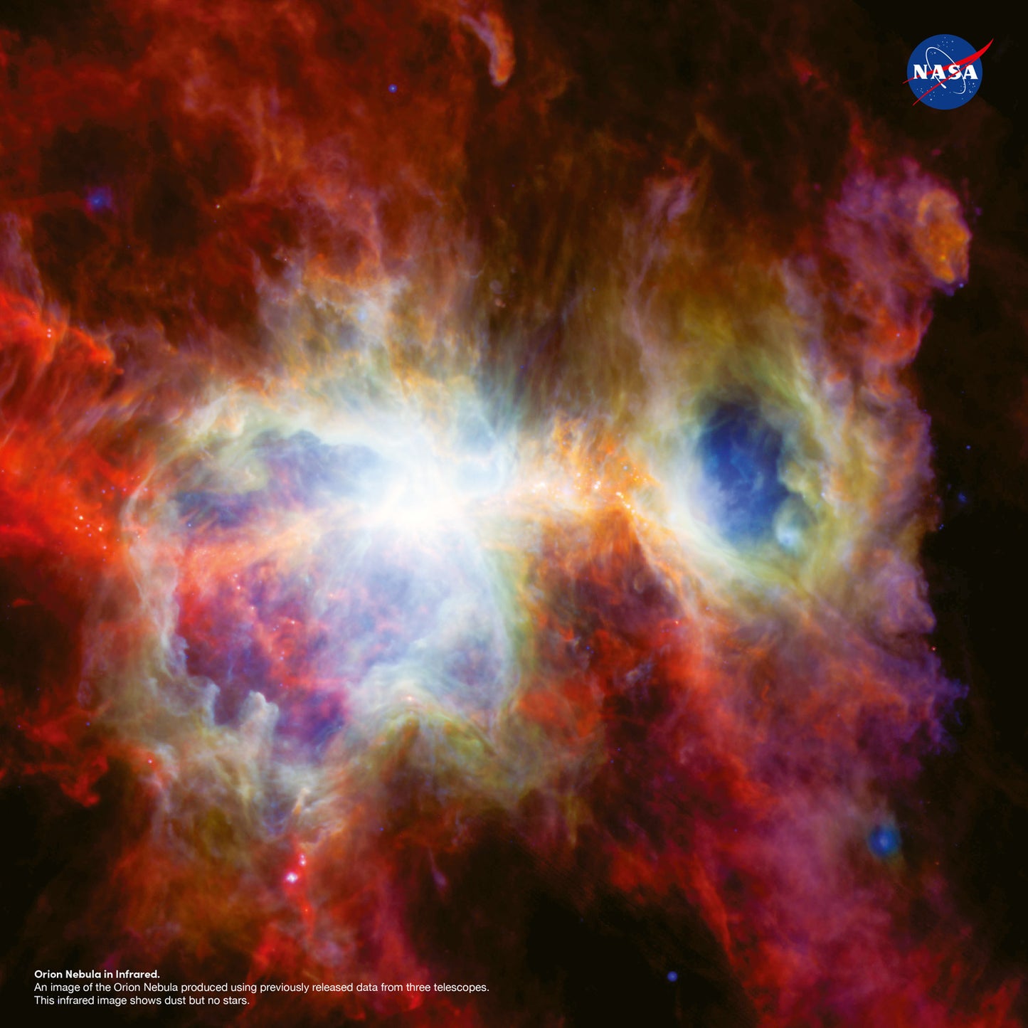 Grid calendar NASA 2026, 30 x 30 cm