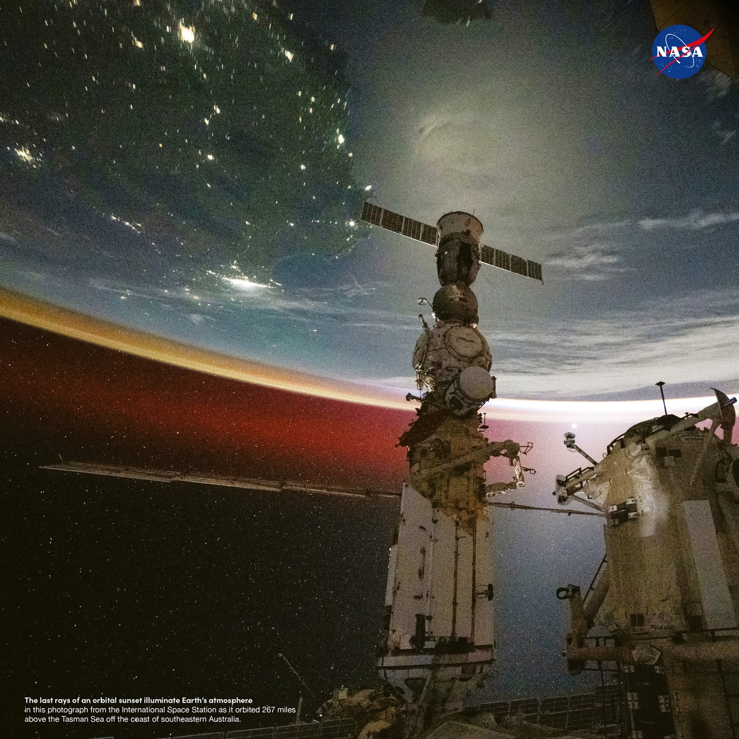 Grid calendar NASA 2026, 30 x 30 cm