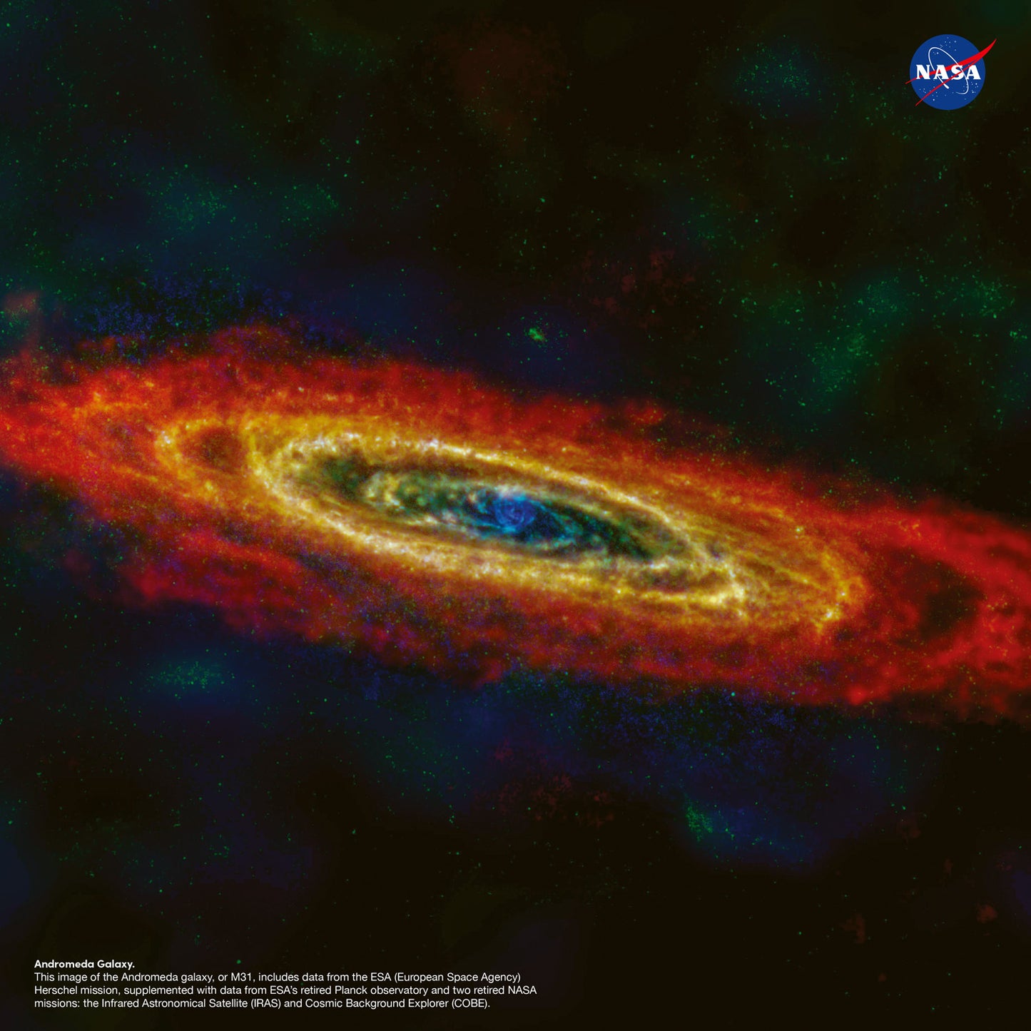 Grid calendar NASA 2026, 30 x 30 cm