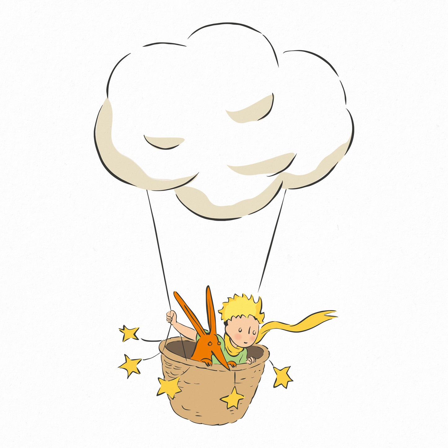Grid calendar Le Petit Prince 2026, 30 x 30 cm
