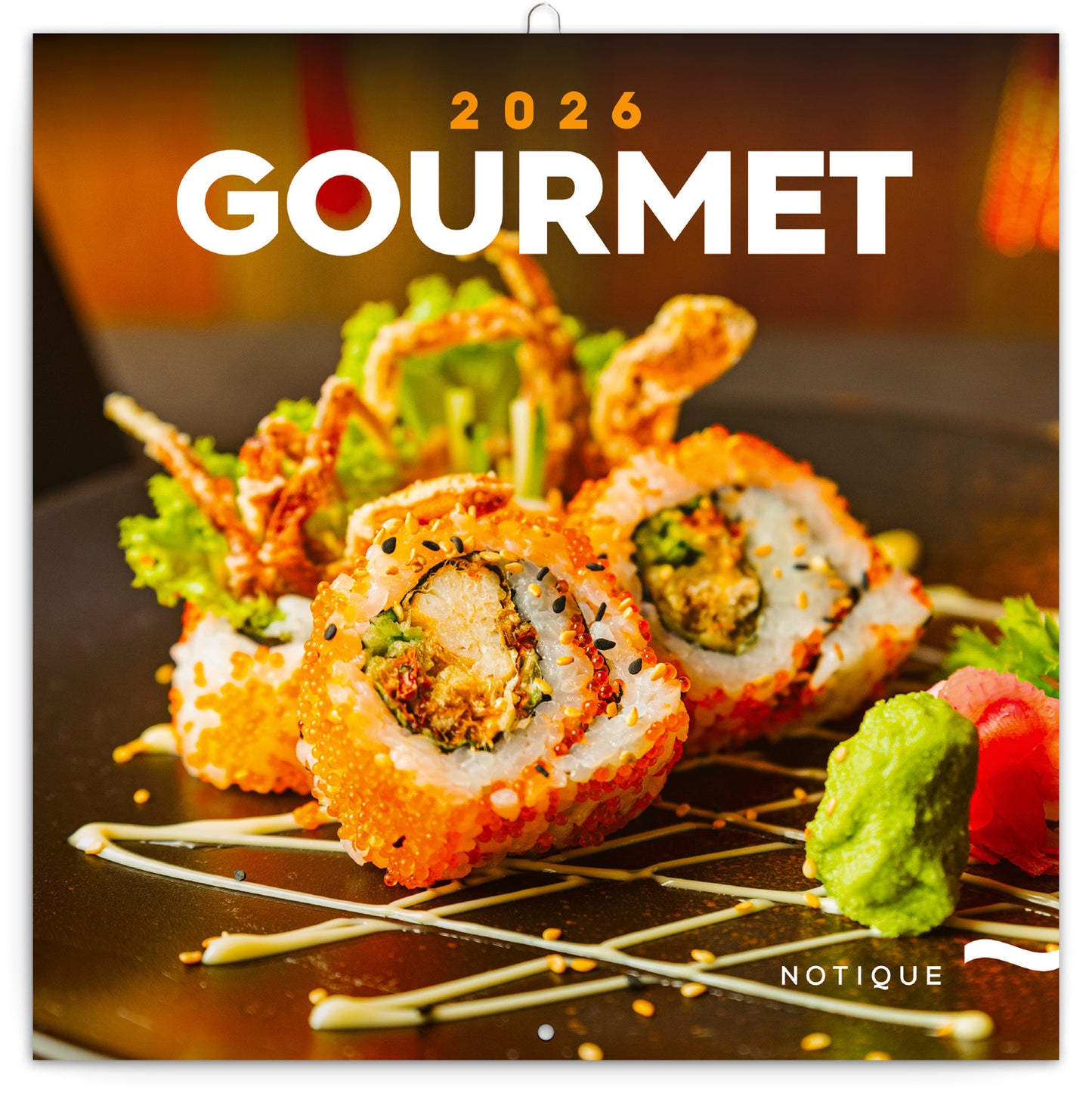 Grid calendar Gourmet 2026, 30 x 30 cm