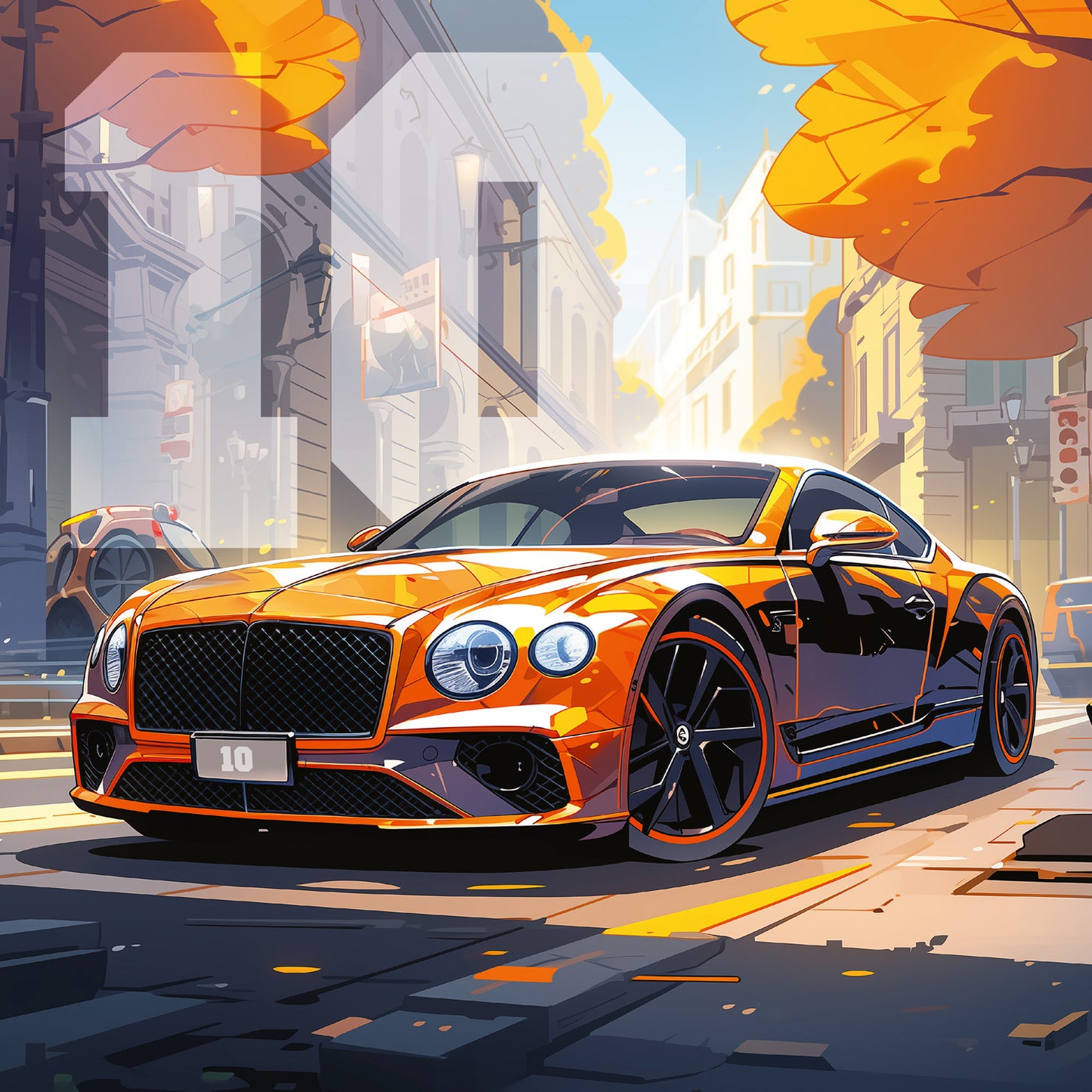 Grid calendar Fast Cars 2026, 30 x 30 cm