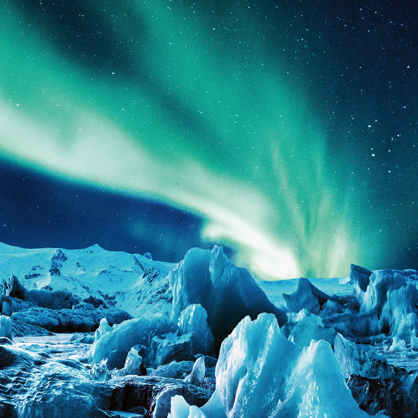 Grid calendar Aurora Borealis 2026, 30 x 30 cm