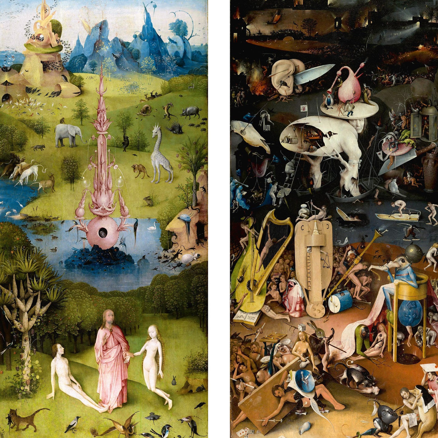 Grid calendar Hieronymus Bosch 2026, 30 x 30 cm