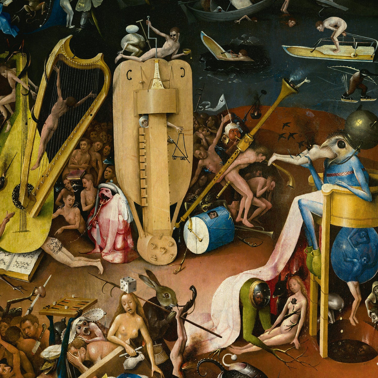 Grid calendar Hieronymus Bosch 2026, 30 x 30 cm